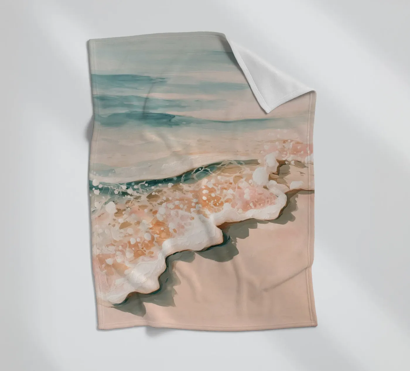 Soft Ocean Waves Fleecedecke von Calypso