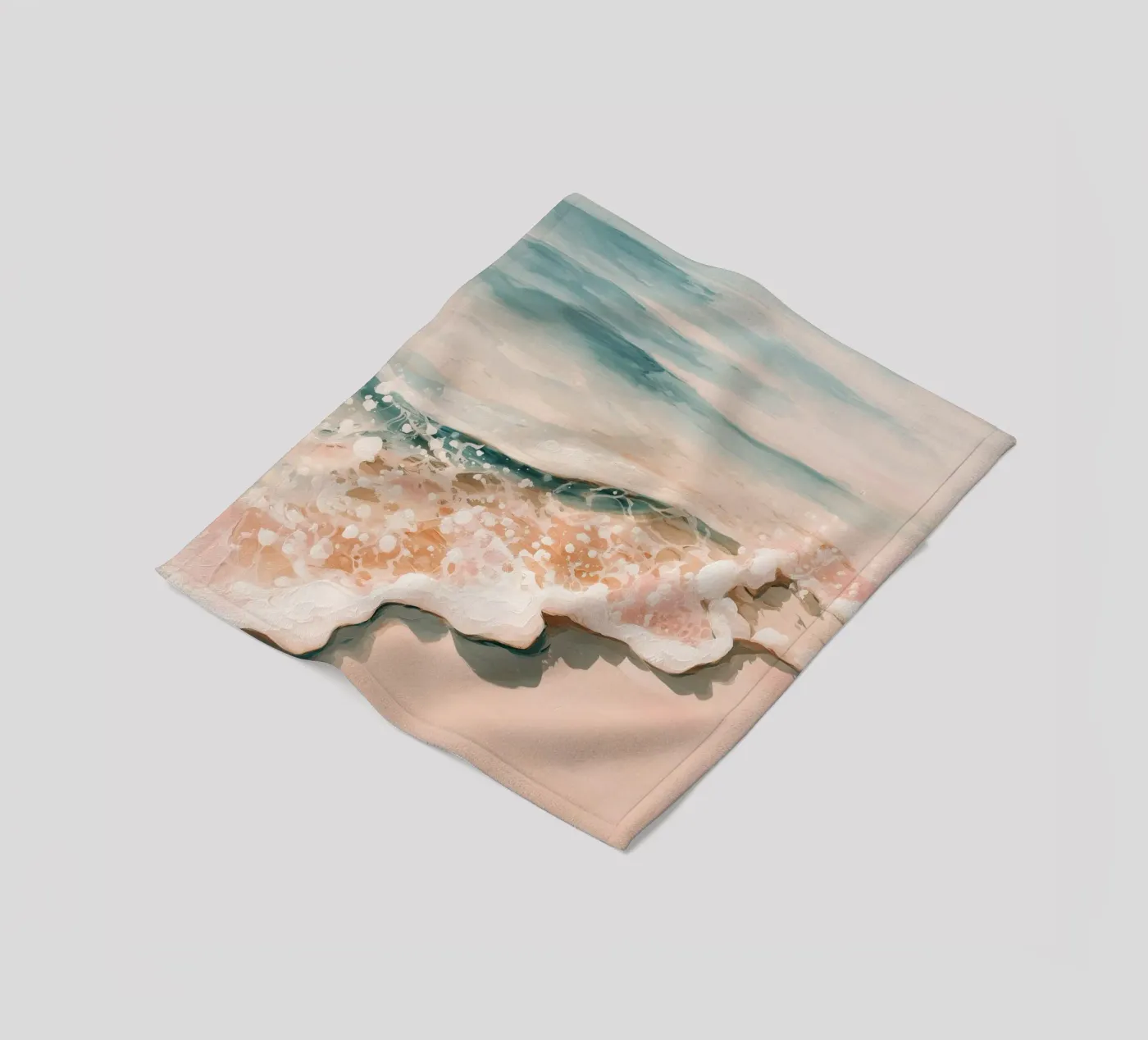 Soft Ocean Waves Fleecedecke von Calypso