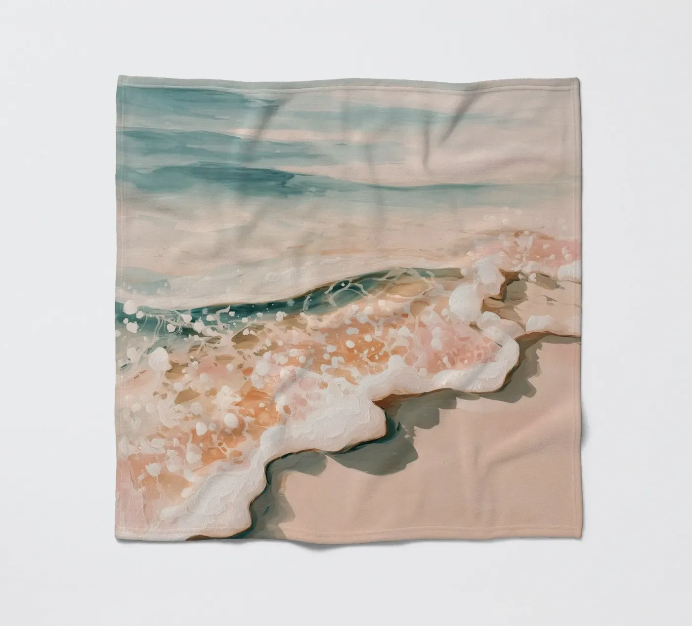 Soft Ocean Waves Fleecedecke von Calypso