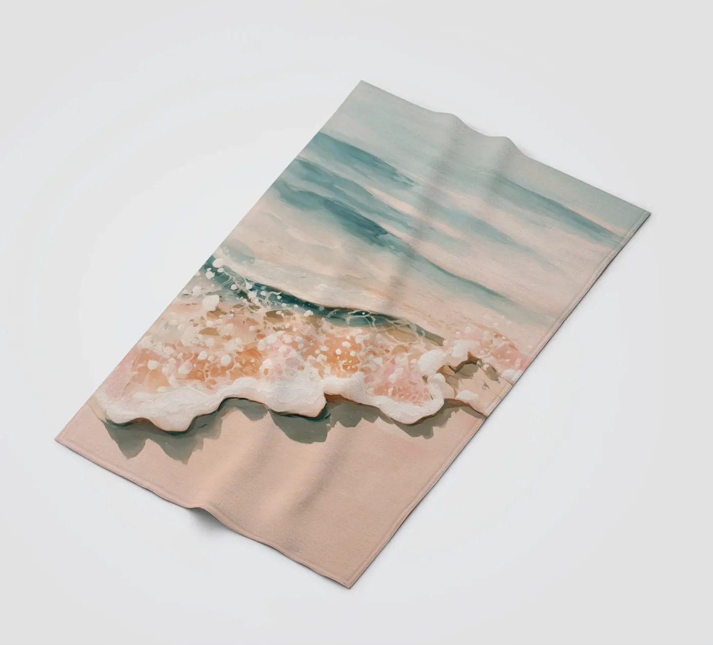 Soft Ocean Waves Fleecedecke von Calypso