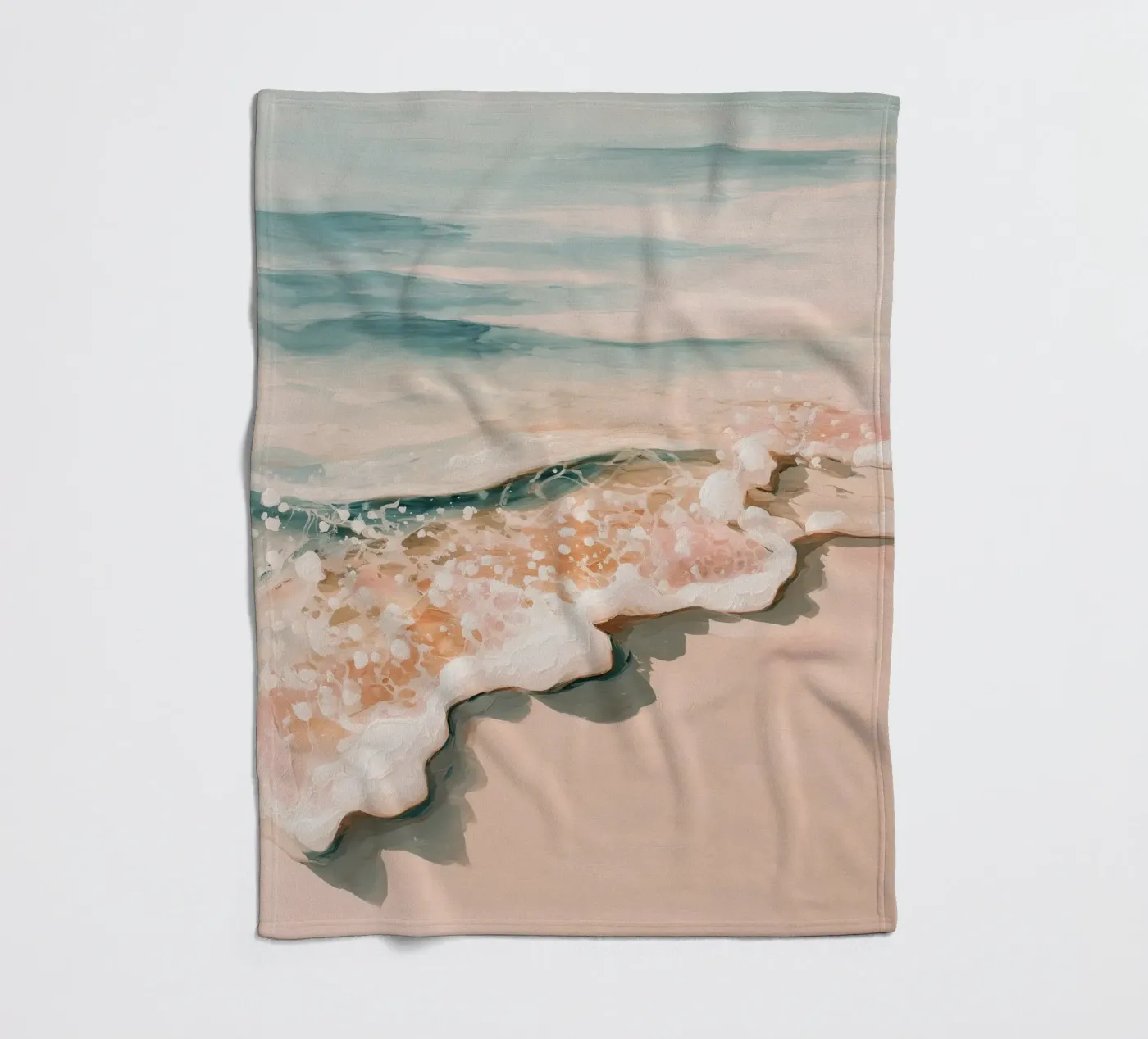 Soft Ocean Waves Fleecedecke von Calypso
