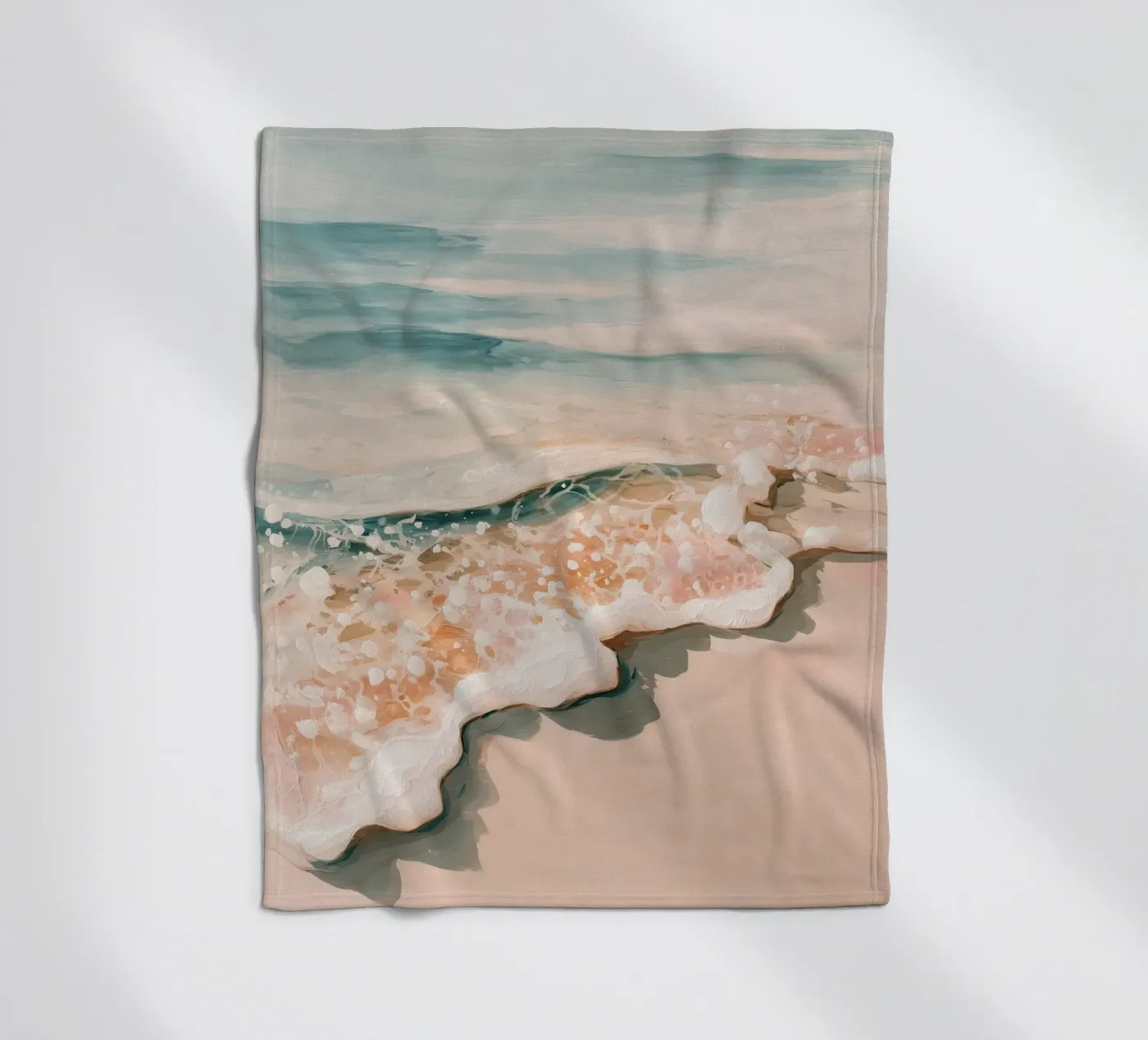 Soft Ocean Waves Fleecedecke von Calypso