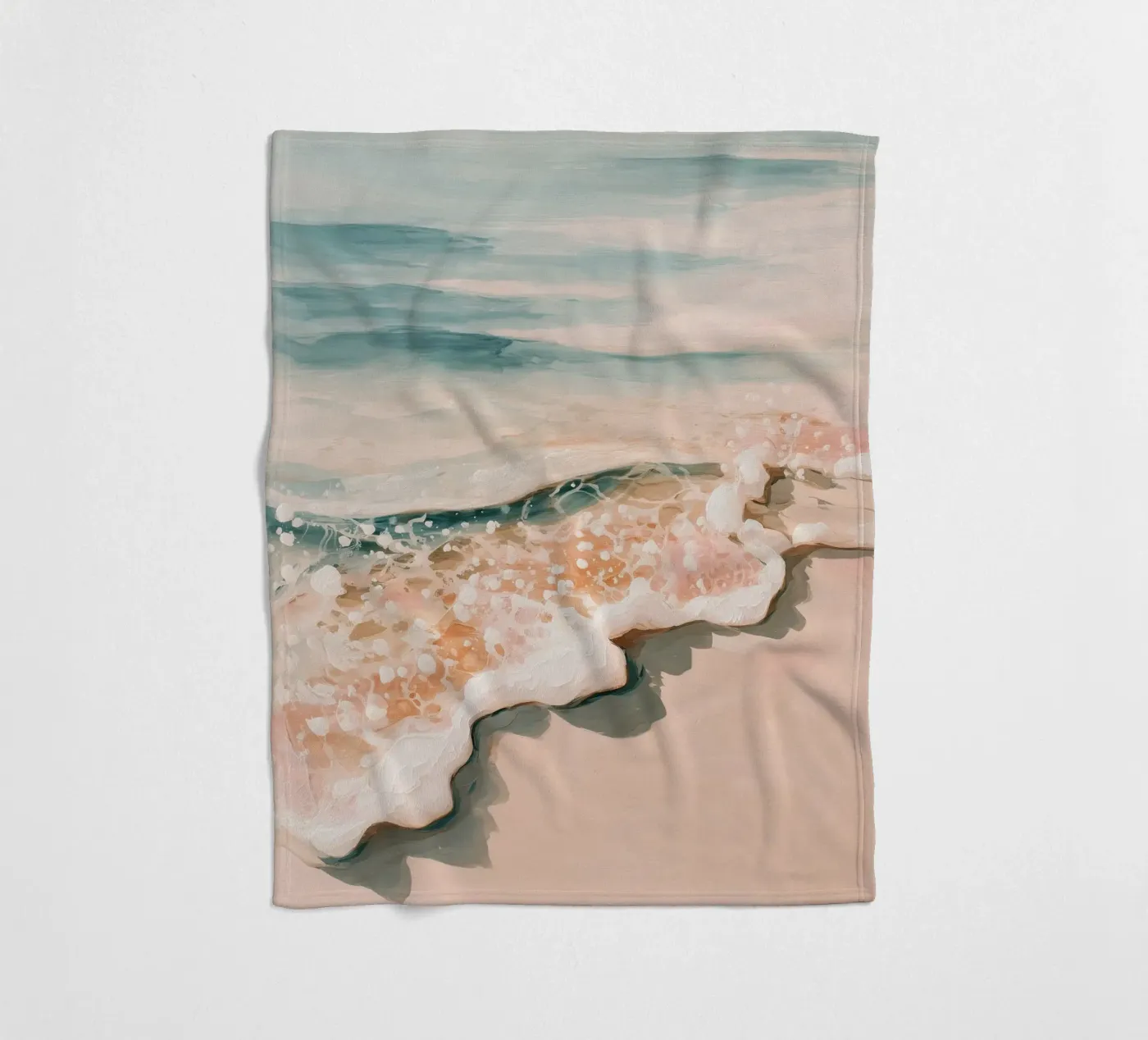 Soft Ocean Waves Fleecedecke von Calypso