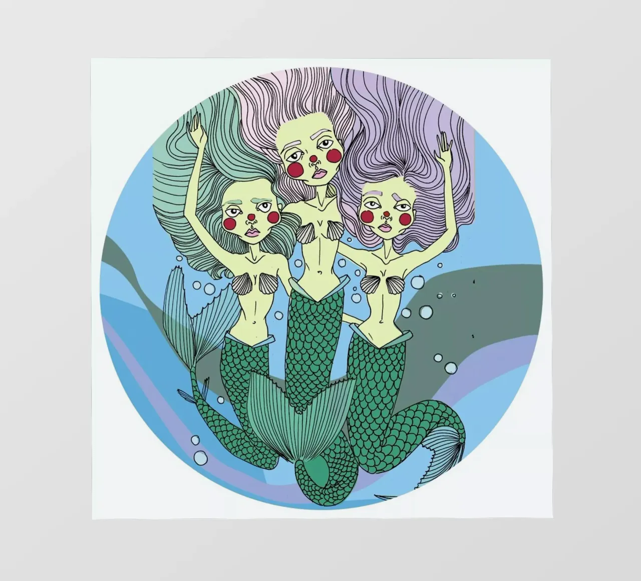 Nessie Mermaids pellicola backlit da Agnes KR Patience