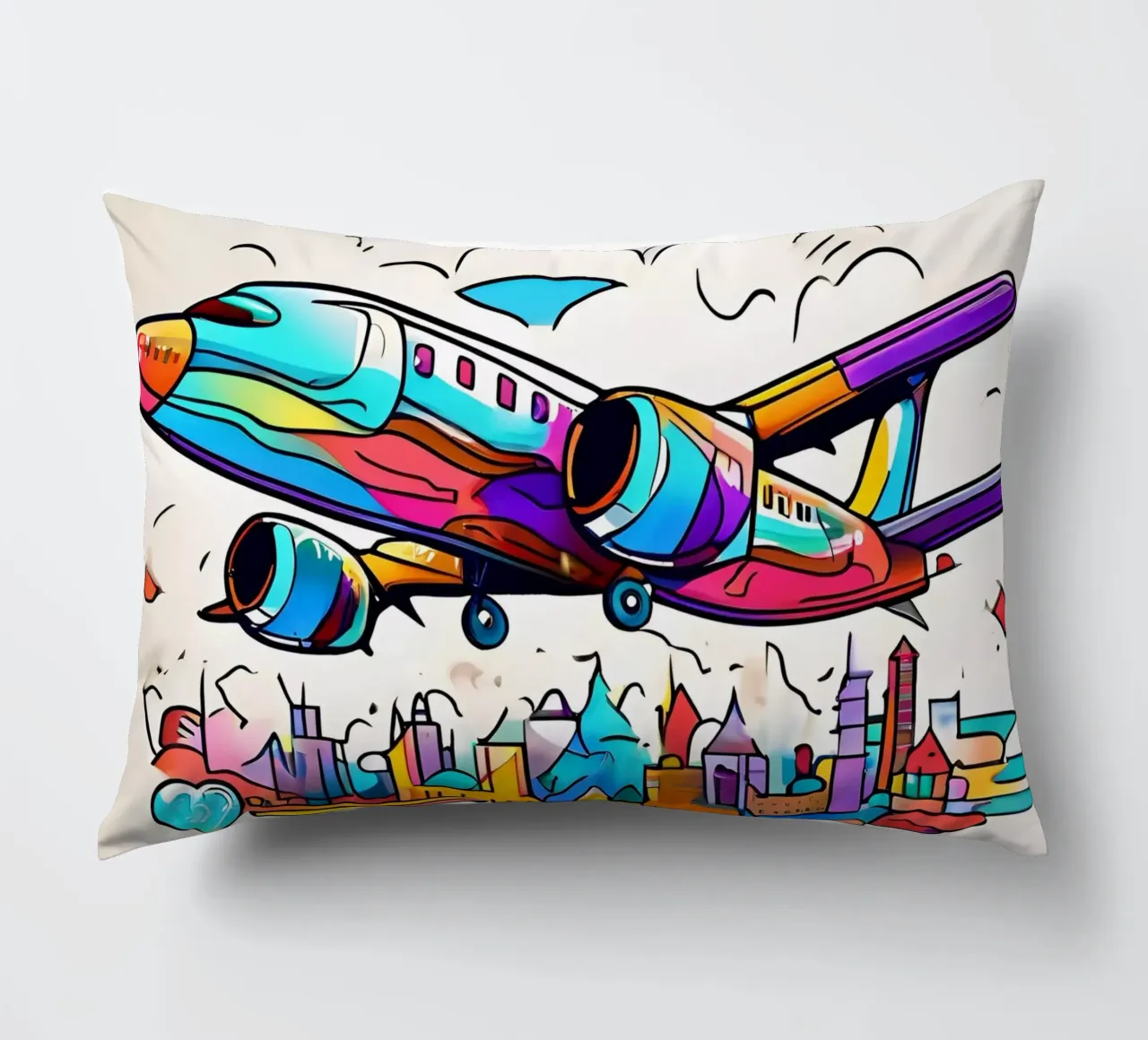 travel travel 1 decorative cushion by Rezh creations