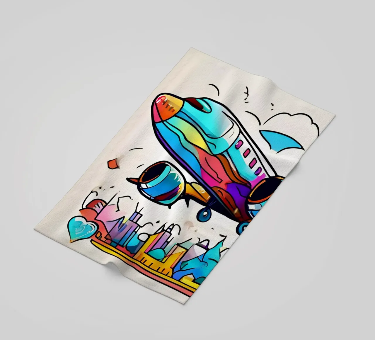 travel travel 1 beach towel by Rezh creations