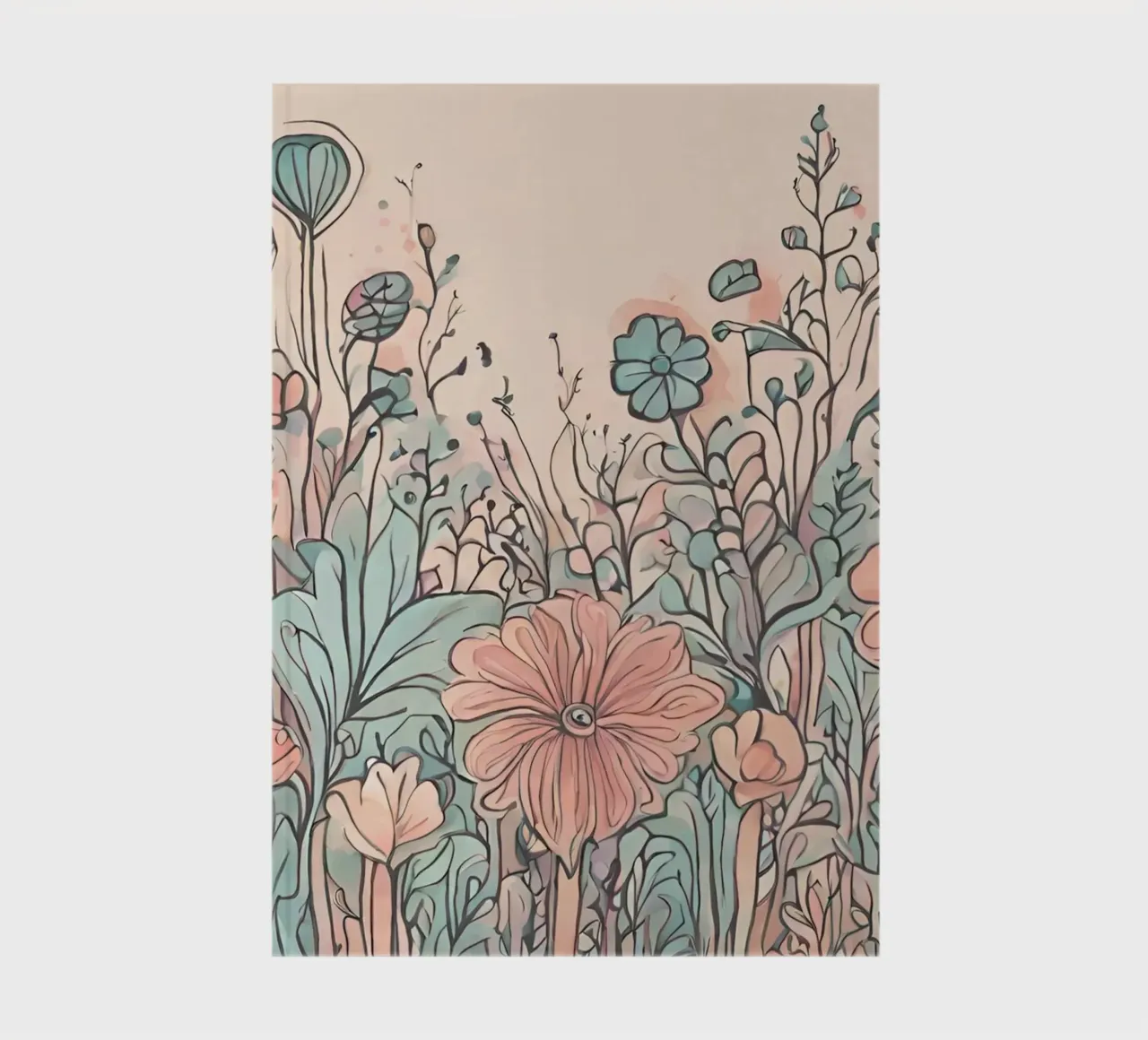Flower power 5 notebook by Rezh creations