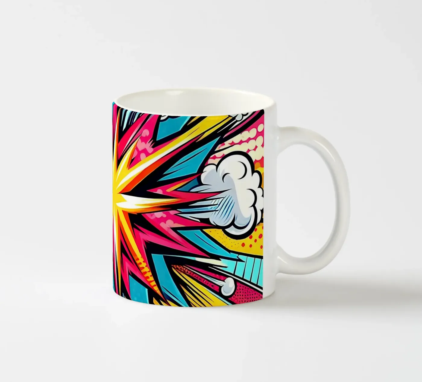 Explosion ceramic mug by rheyes