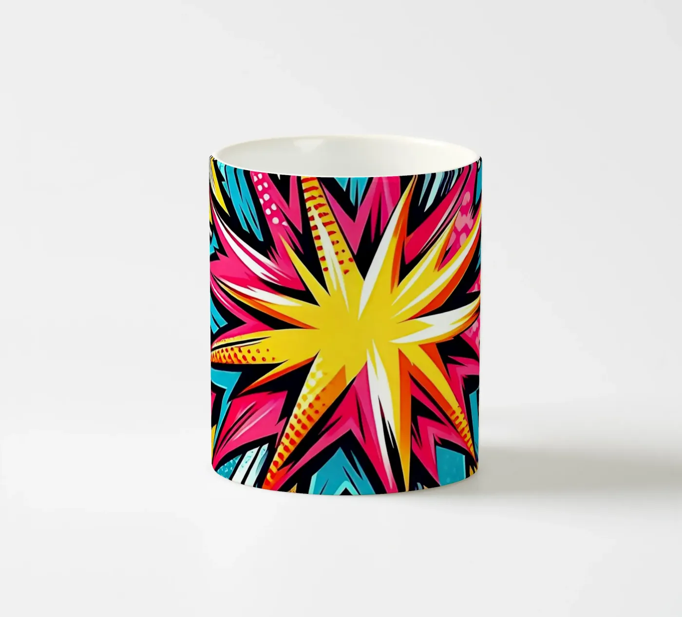 Explosion ceramic mug by rheyes