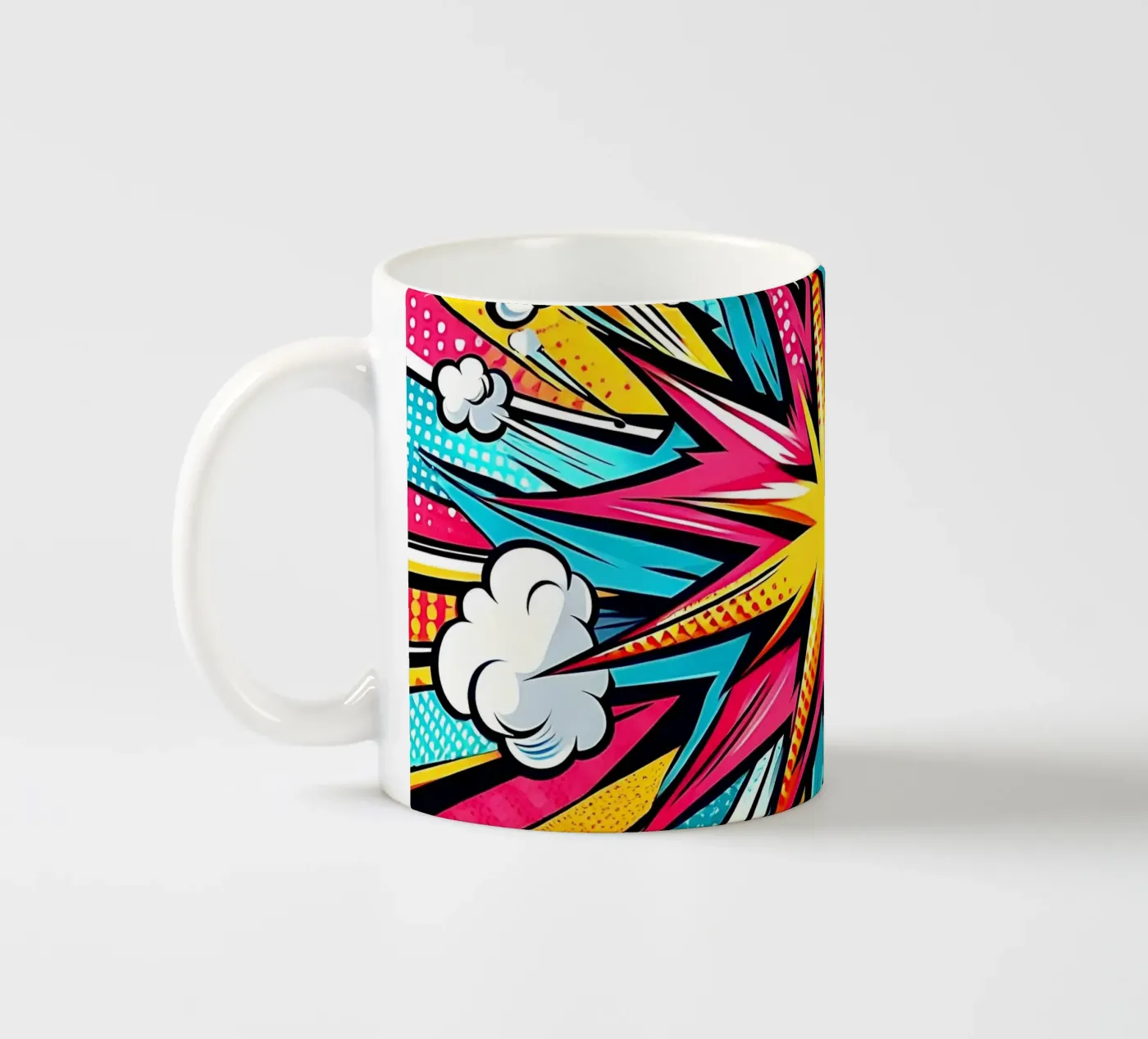 Explosion ceramic mug by rheyes
