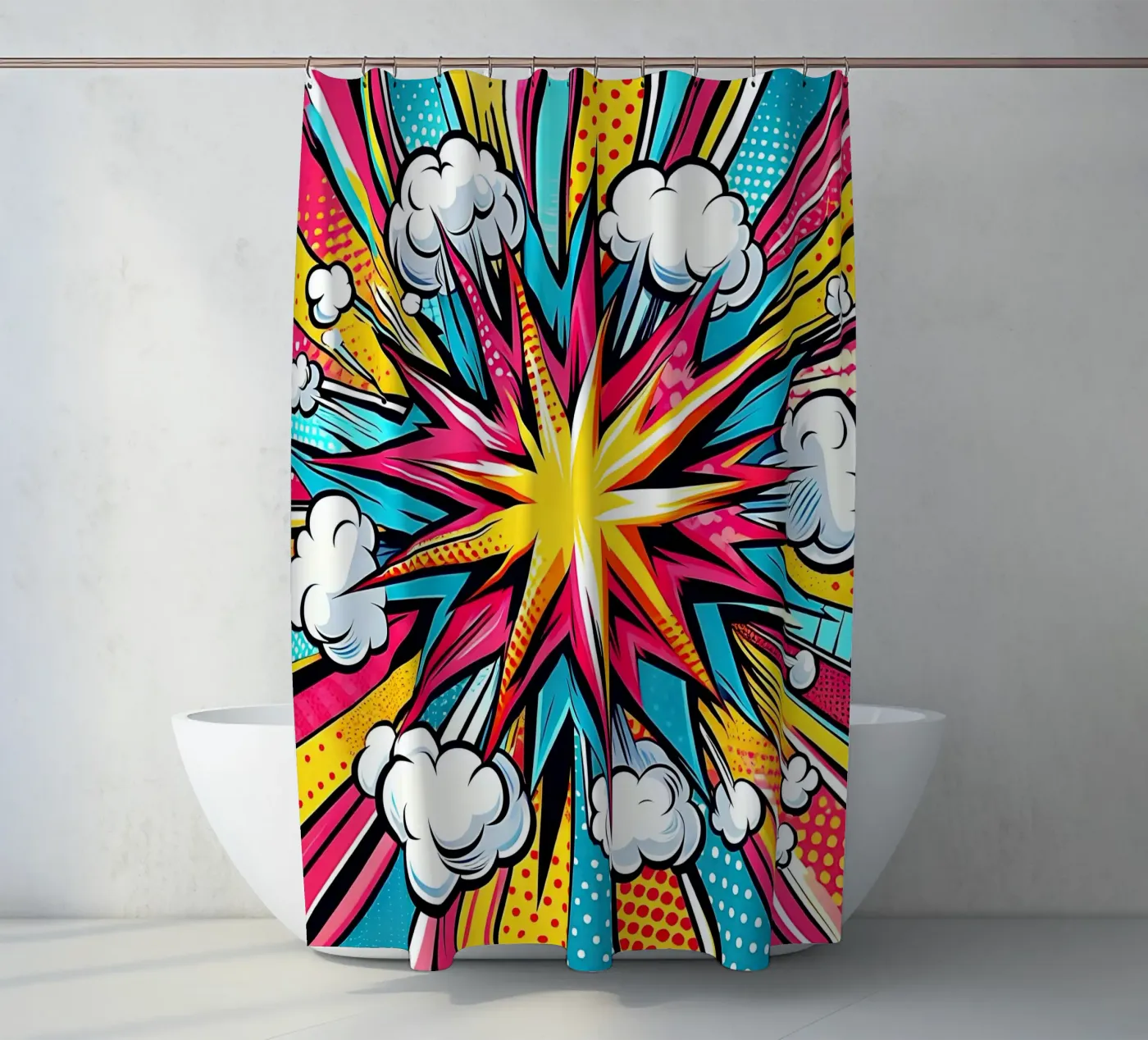 Explosion Duschvorhang von rheyes