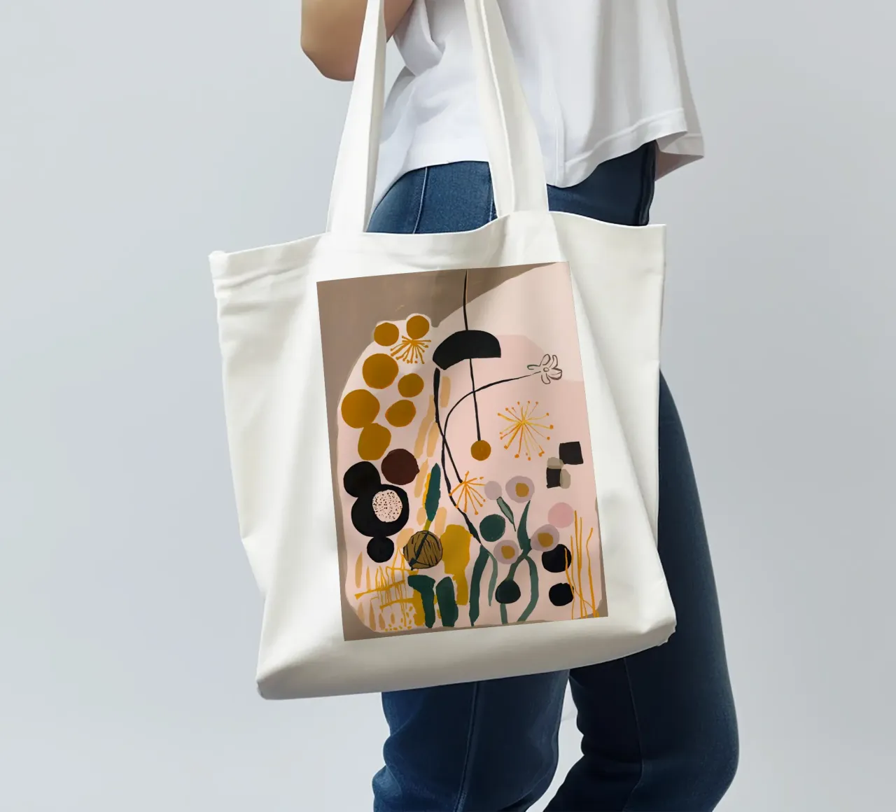 Playful Impression No 2 borsa in juta da treechild