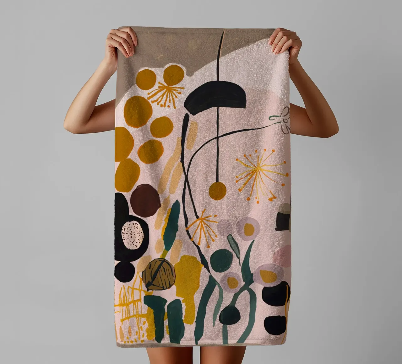 Playful Impression No 2 asciugamano da bagno da treechild