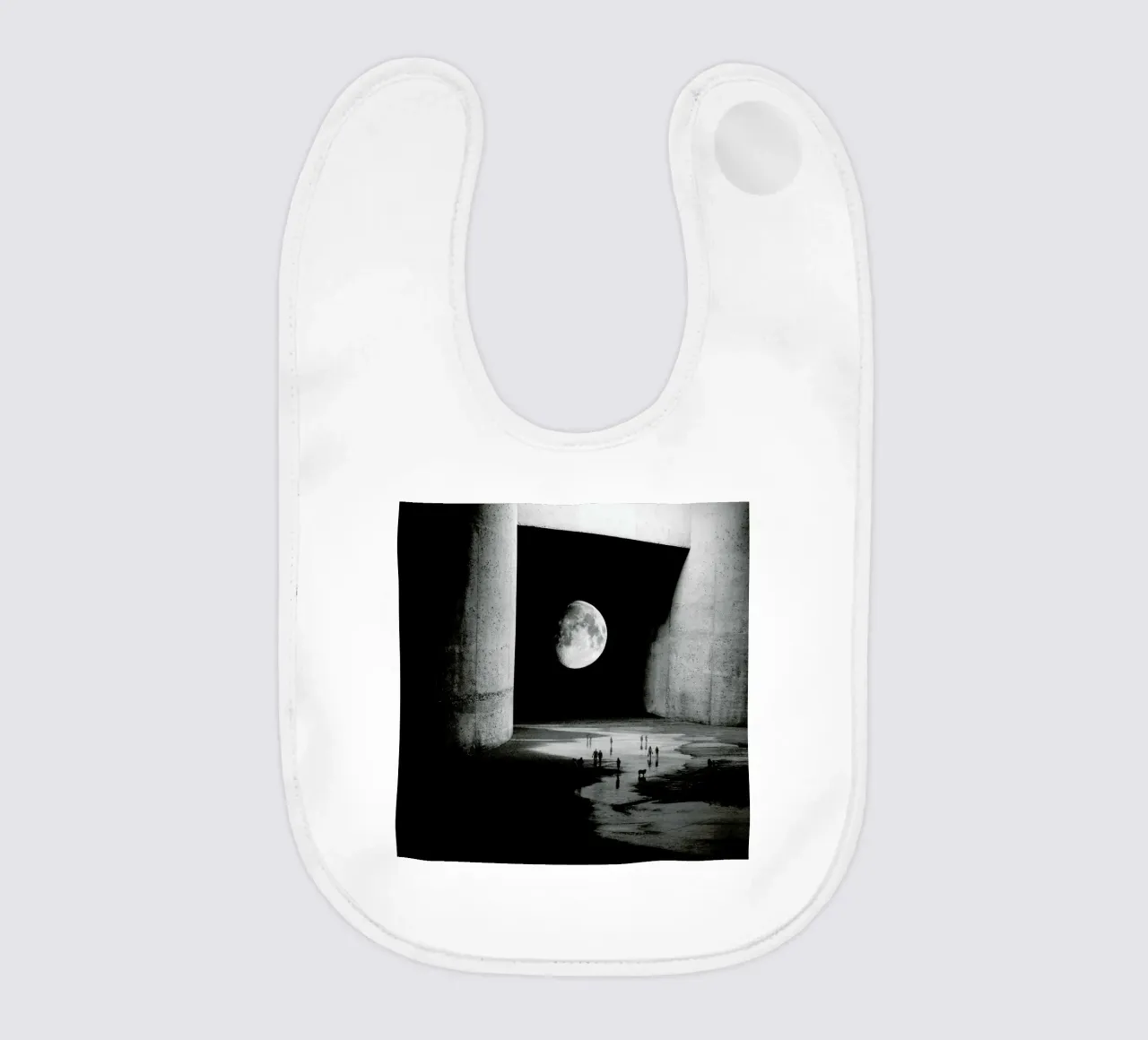 To the Moon baby bib by Stoian Hitrov