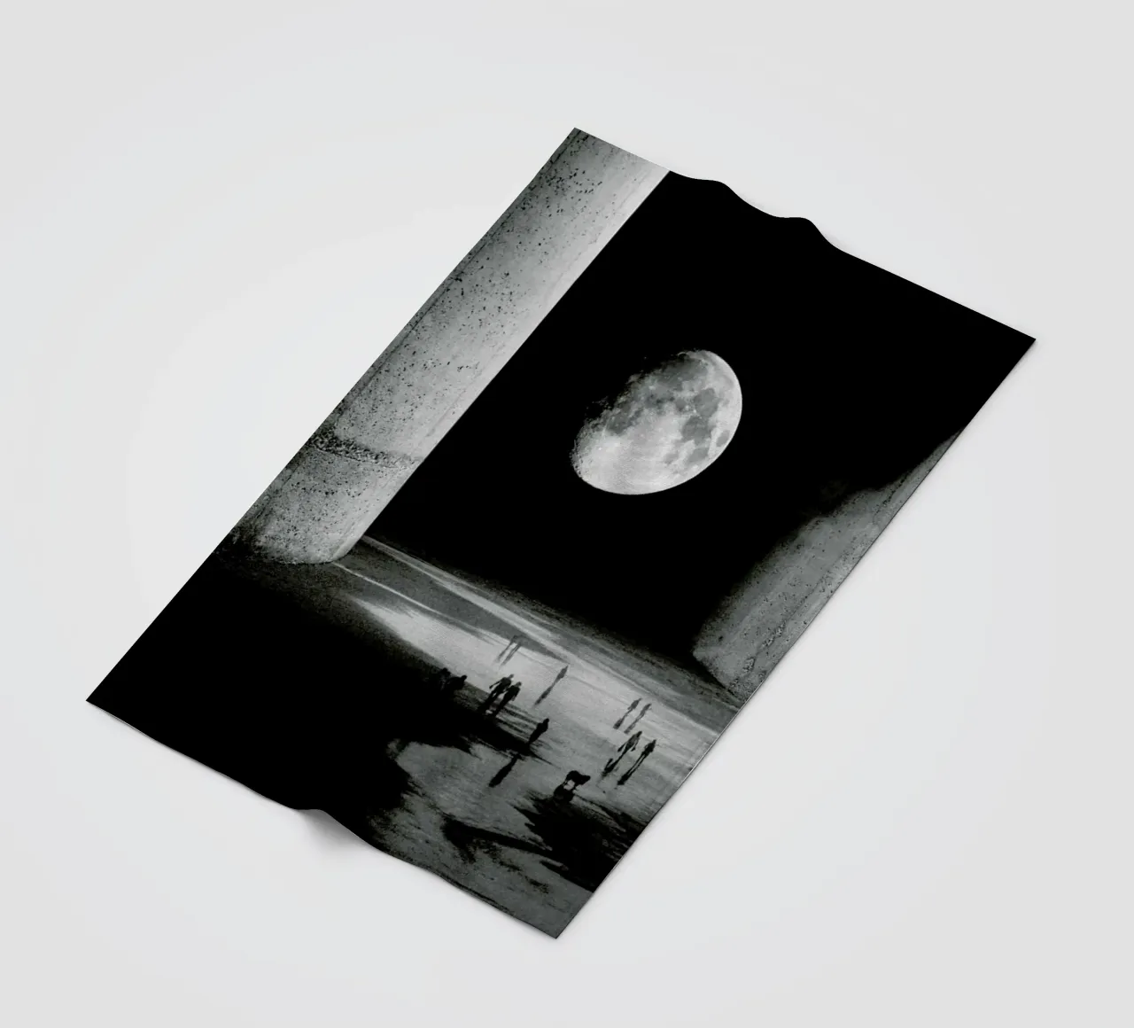 To the Moon fleece blanket by Stoian Hitrov