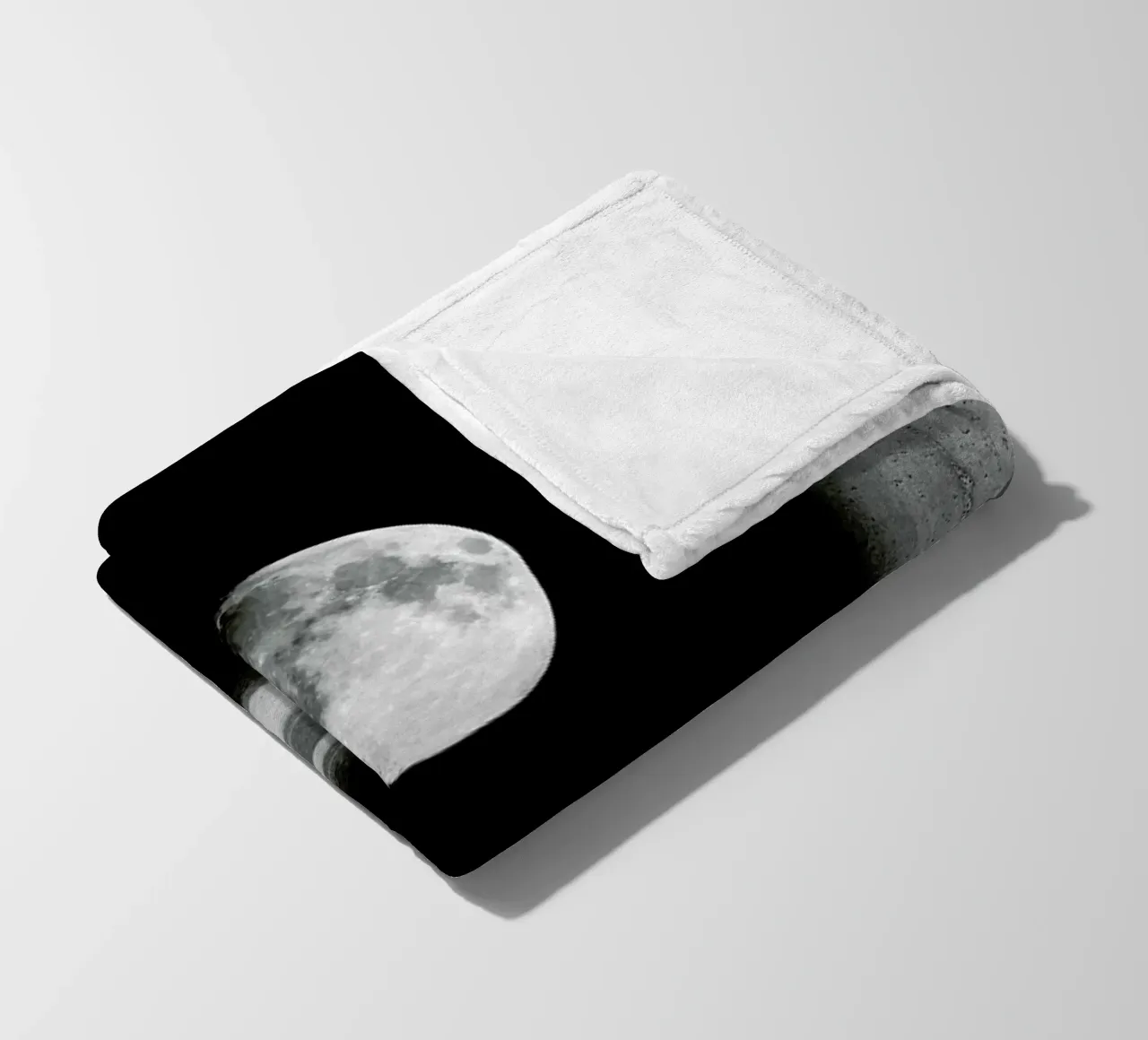 To the Moon fleece blanket by Stoian Hitrov