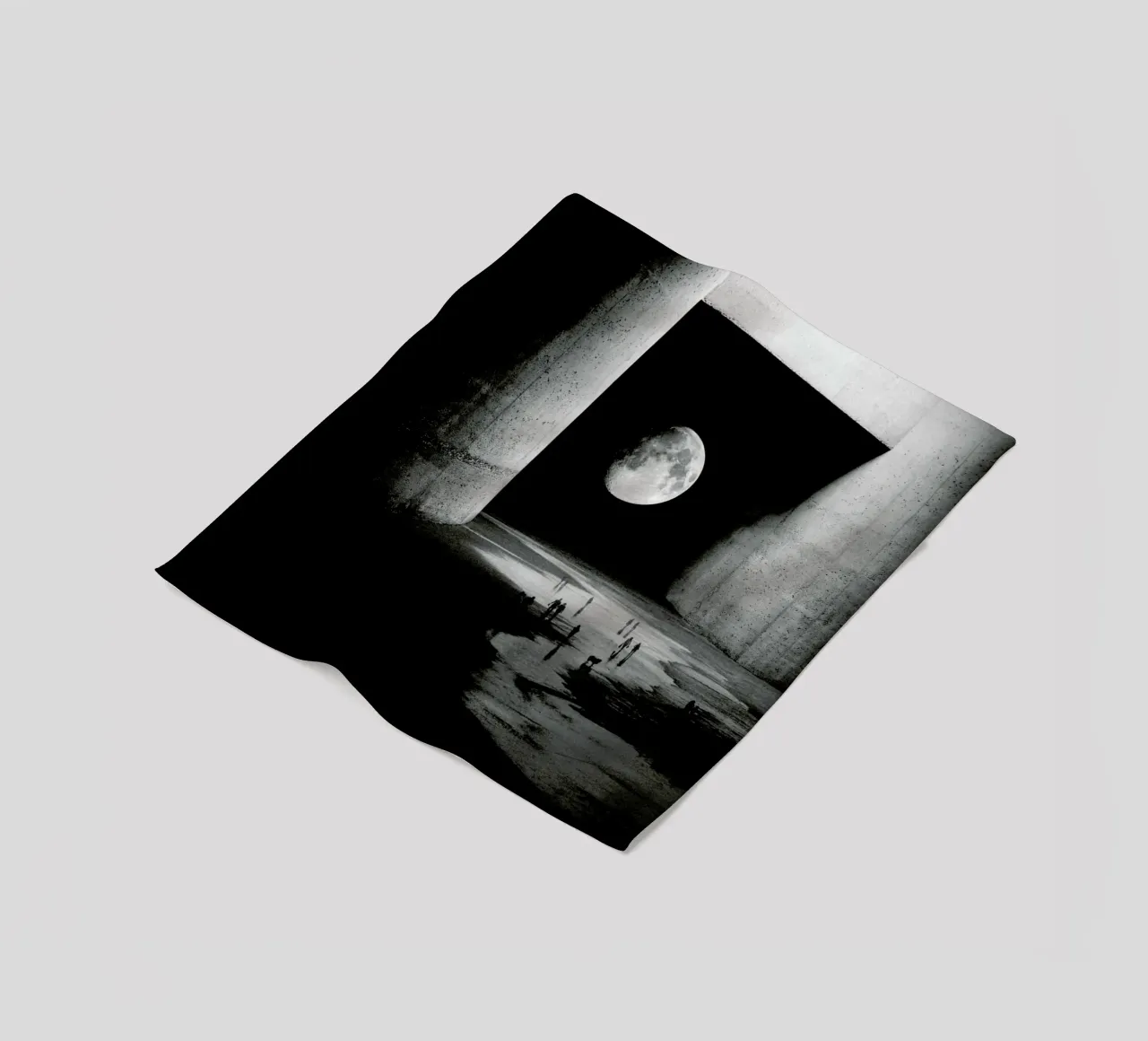 To the Moon fleece blanket by Stoian Hitrov