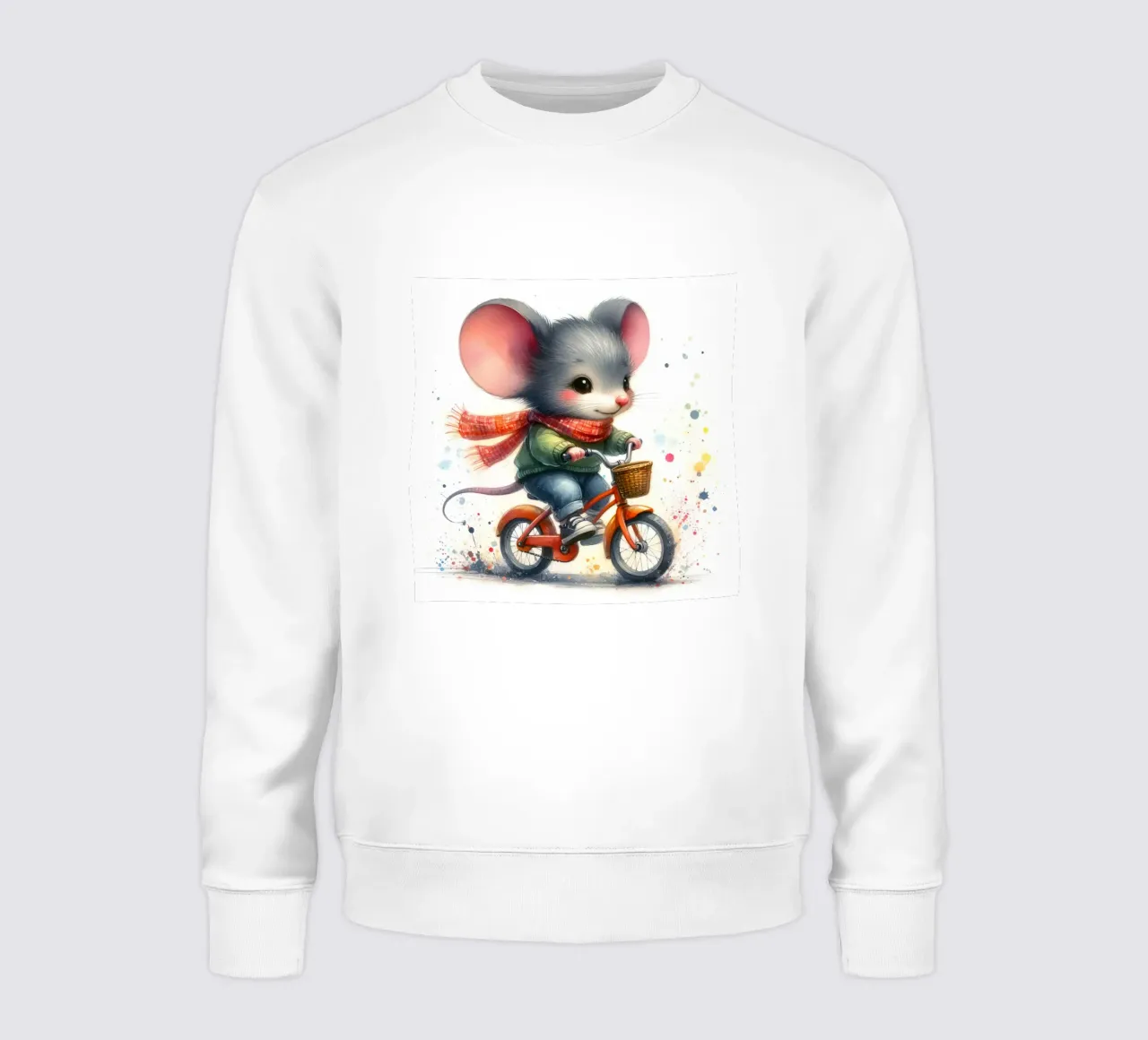 Topo in bicicletta felpa da 🎁 ARTVI-SHOP
