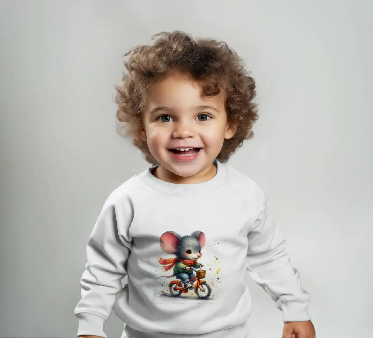Topo in bicicletta felpa neonato da 🎁 ARTVI-SHOP
