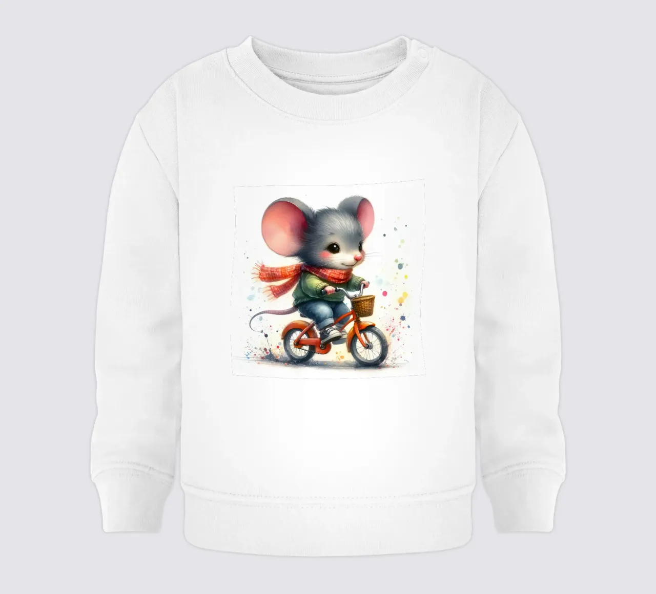 Topo in bicicletta felpa neonato da 🎁 ARTVI-SHOP