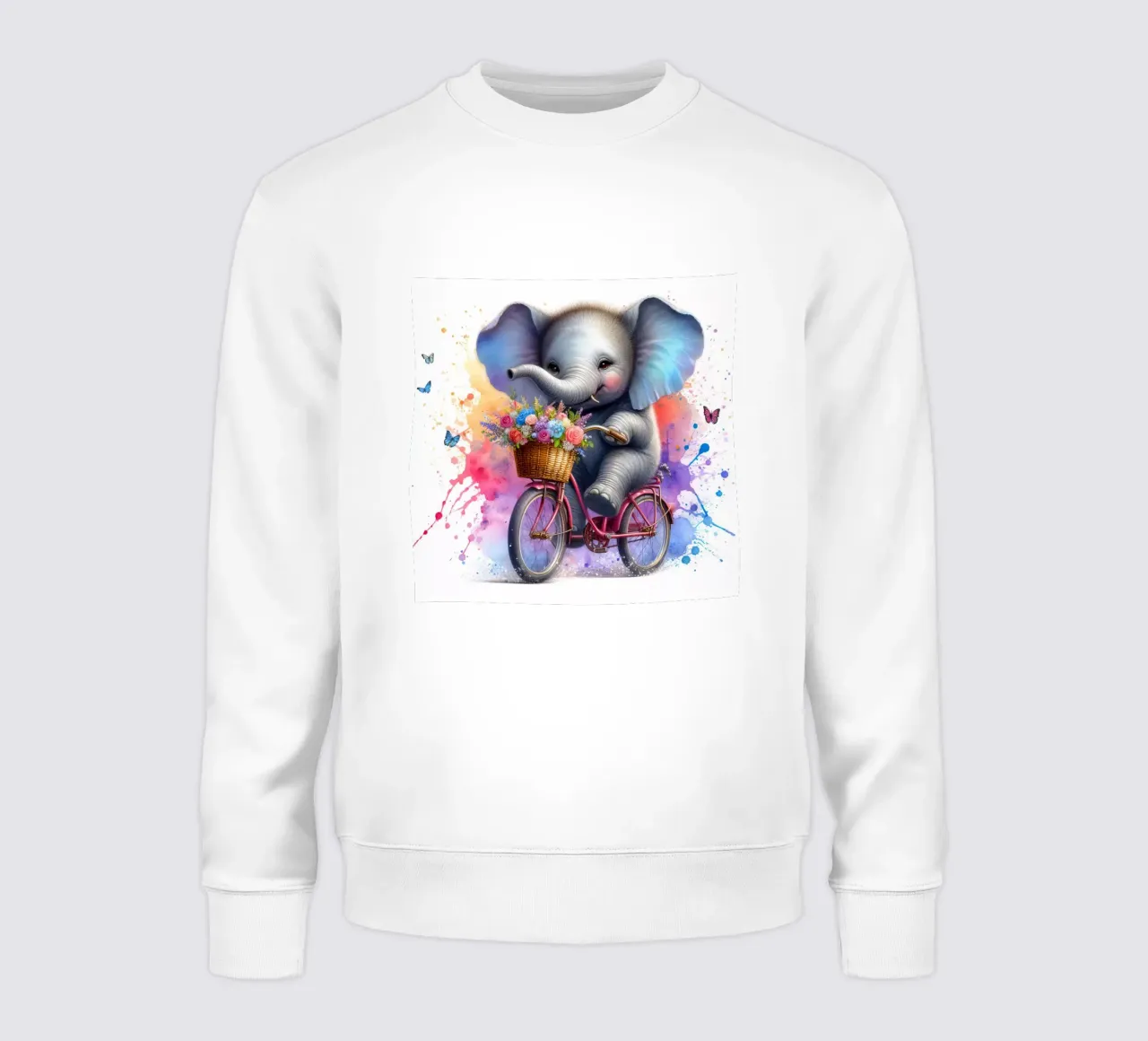 Elefante in bicicletta felpa da 🎁 ARTVI-SHOP