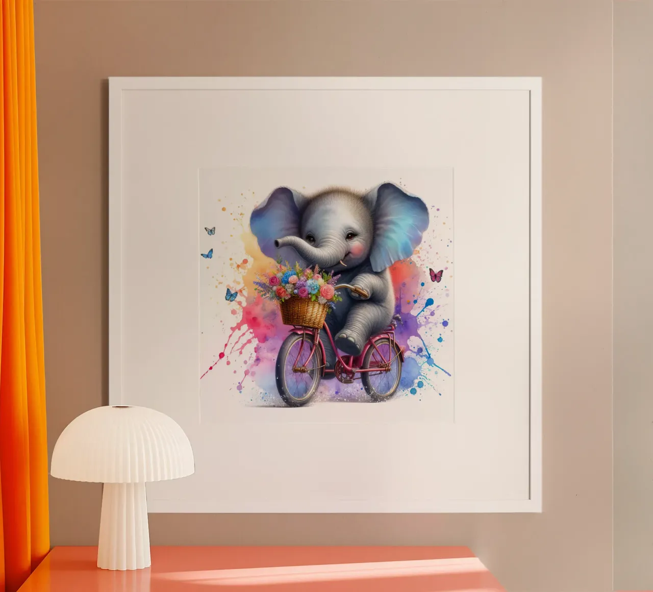 Elefante in bicicletta poster da 🎁 ARTVI-SHOP