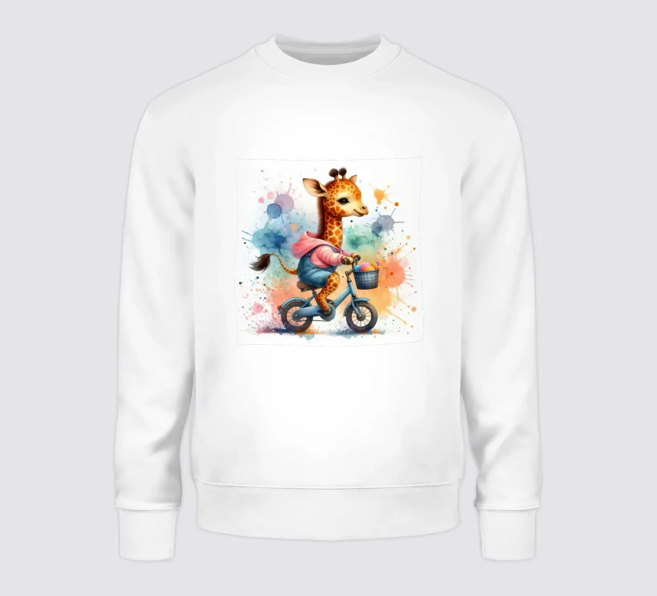 Giraffa in bicicletta felpa da 🎁 ARTVI-SHOP