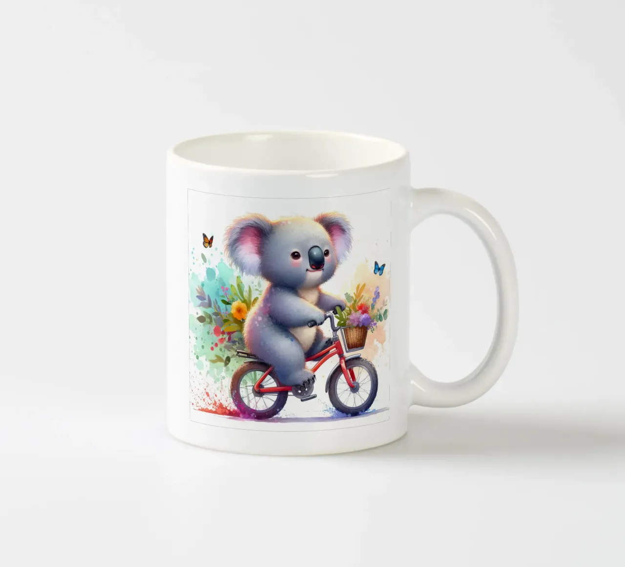 Koala in bicicletta tazza in ceramica da 🎁 ARTVI-SHOP