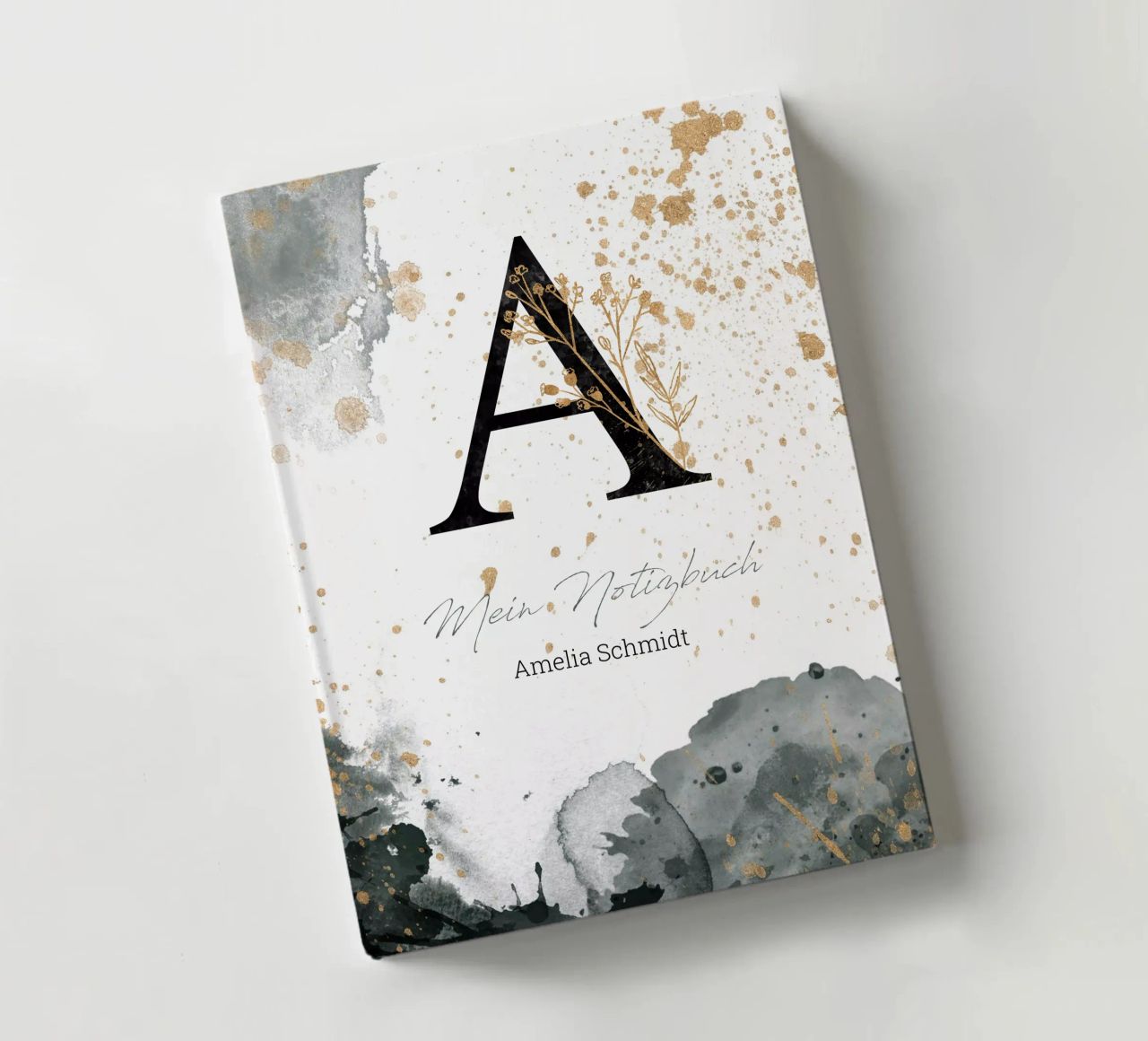Watercolor Monogram | A-Z notebook by artographiePapeterie