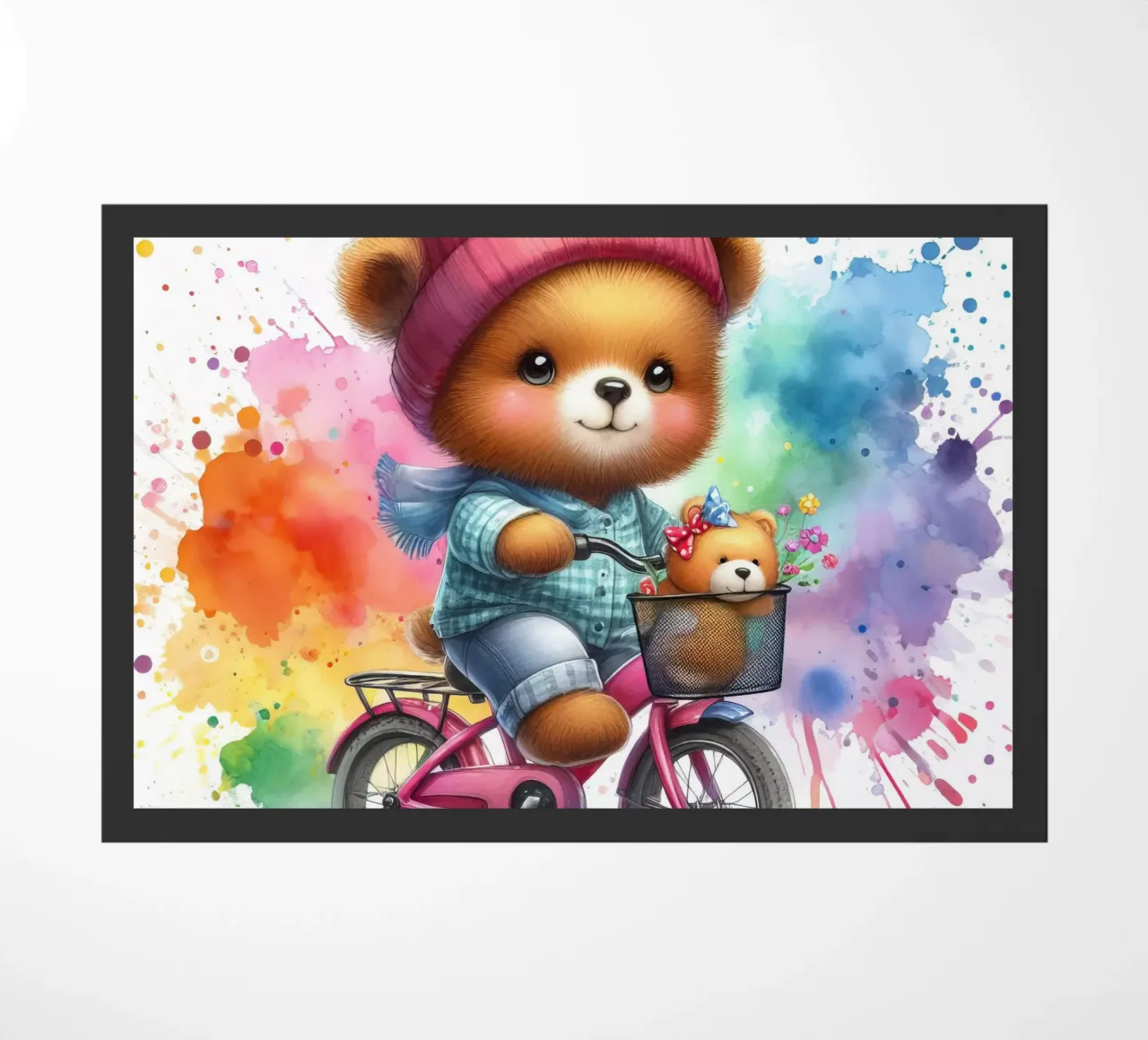 Orso in bicicletta zerbino da 🎁 ARTVI-SHOP