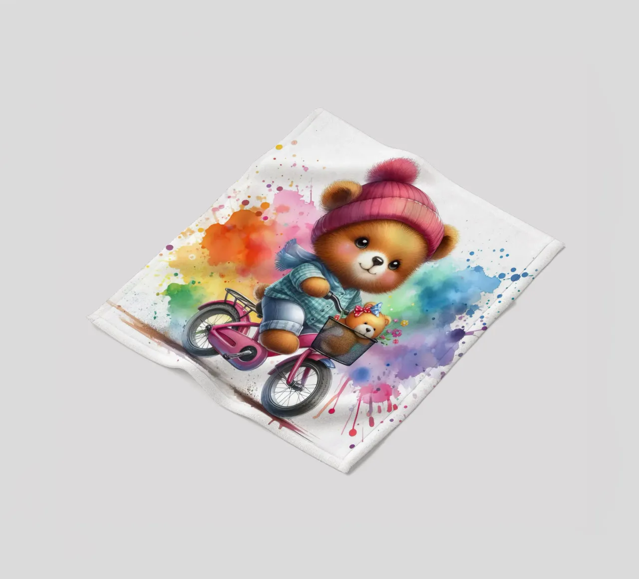 Orso in bicicletta coperta in pile da 🎁 ARTVI-SHOP