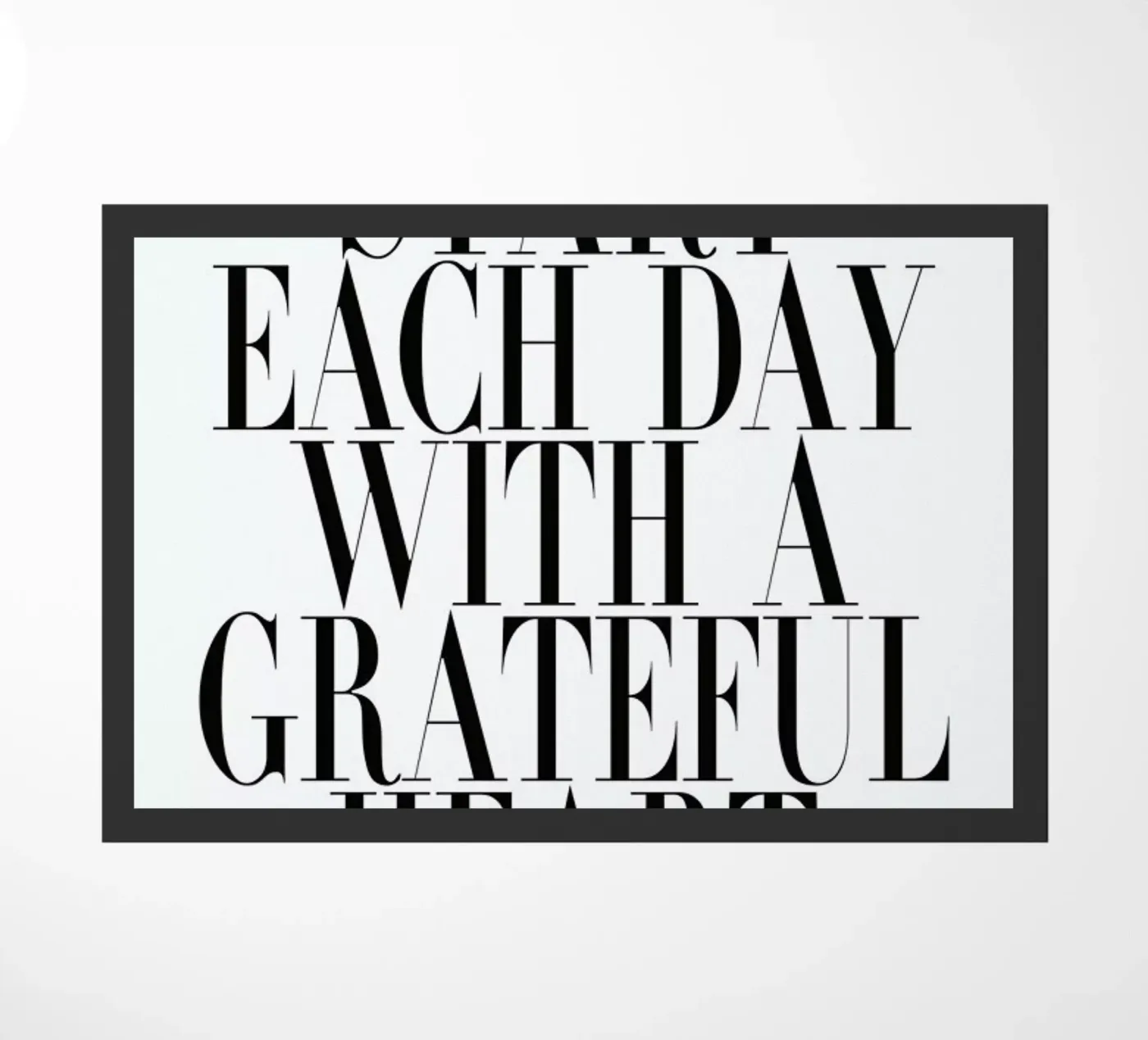 Start Each Day deurmat van Honeymoon Hotel