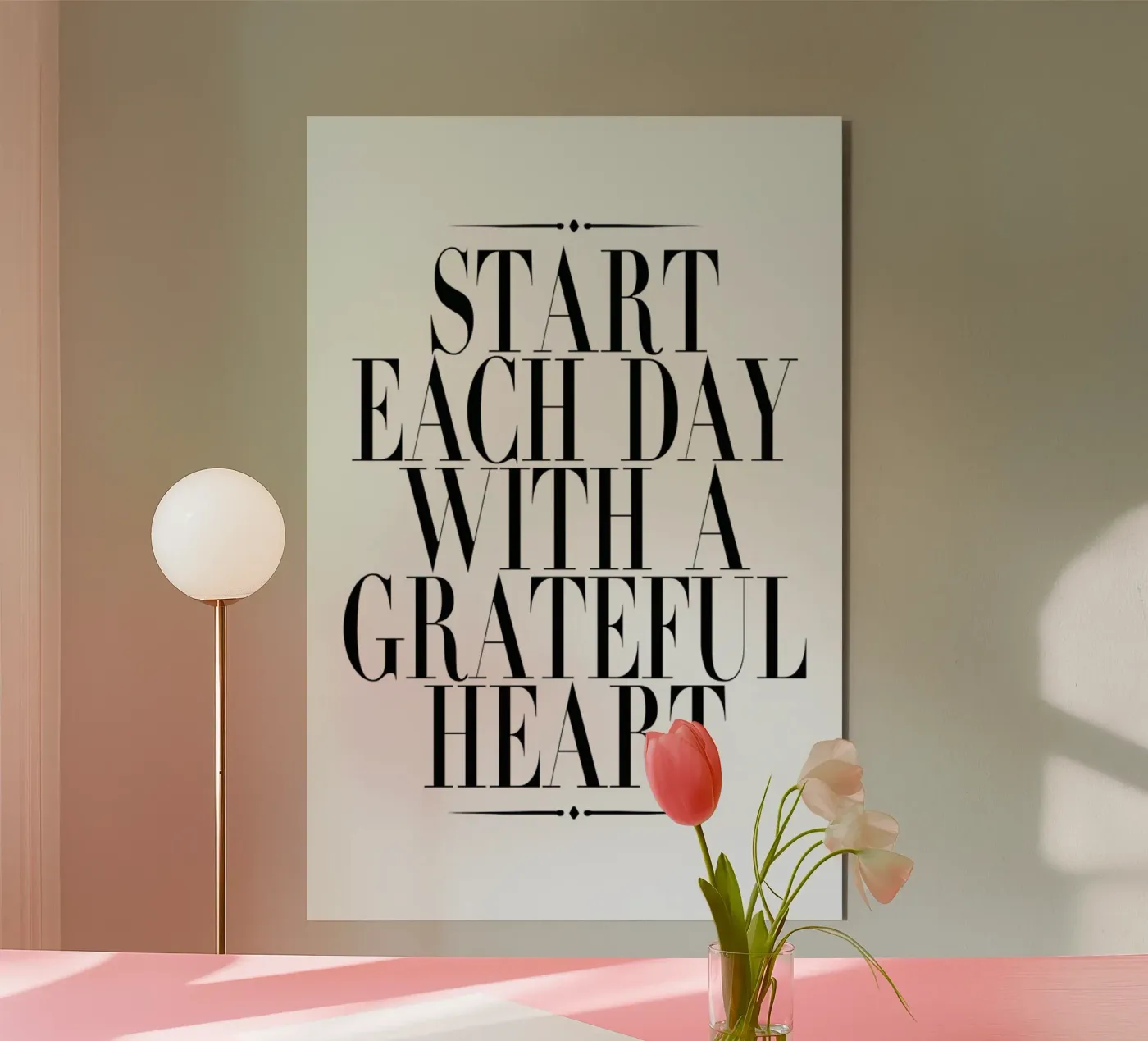 Start Each Day pannello forex da Honeymoon Hotel