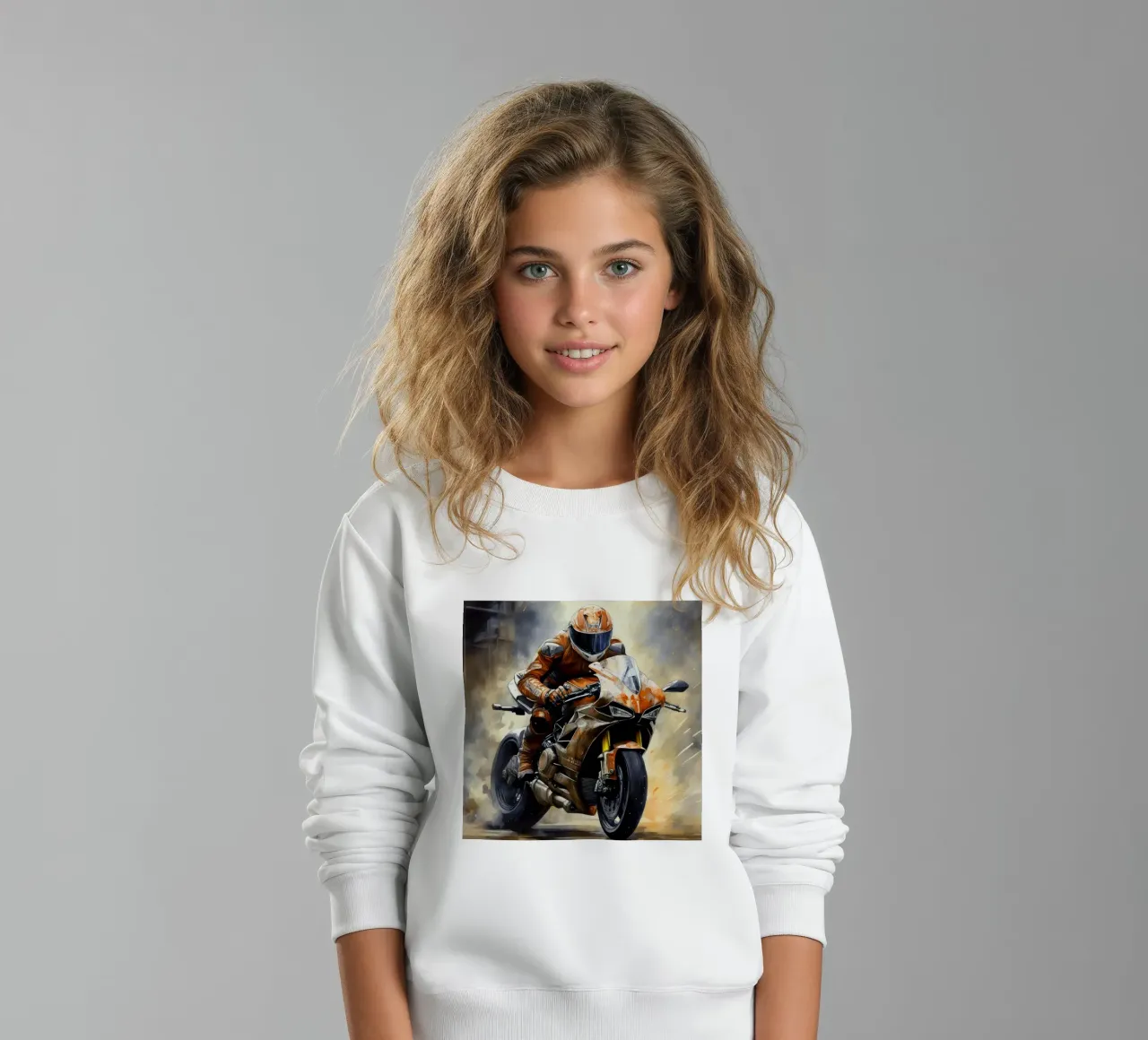 moto gp a tutta velocità felpa bambino da ARTVI-SHOP