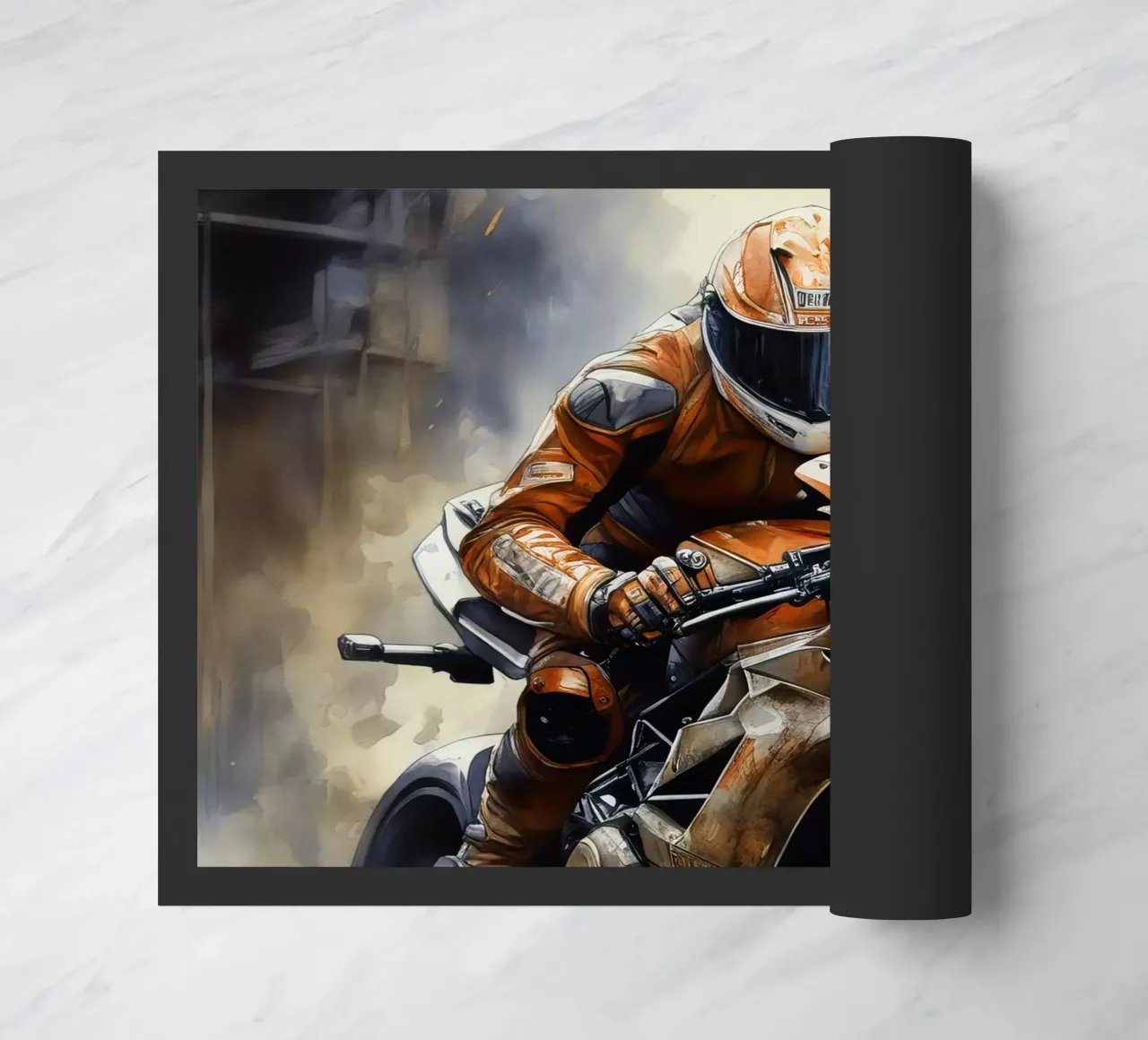 moto gp a tutta velocità zerbino da 🎁 NOBELART