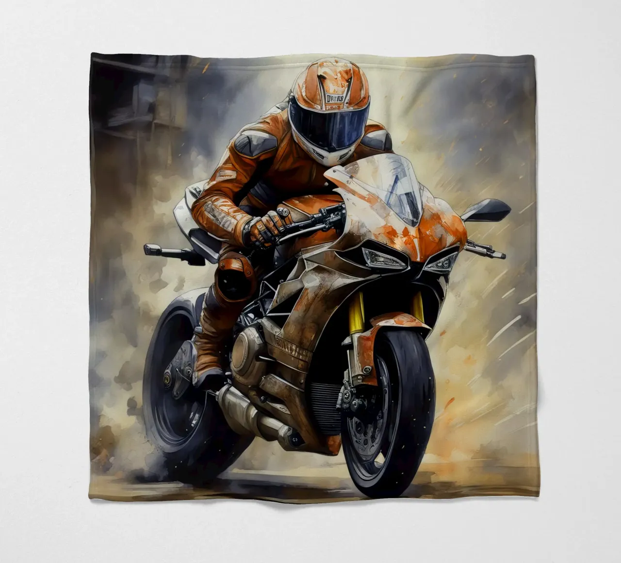moto gp a tutta velocità coperta in pile da ARTVI-SHOP