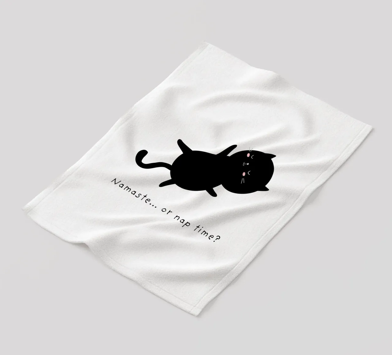 Cute Dilemma Cat fleece blanket by Street Boutique