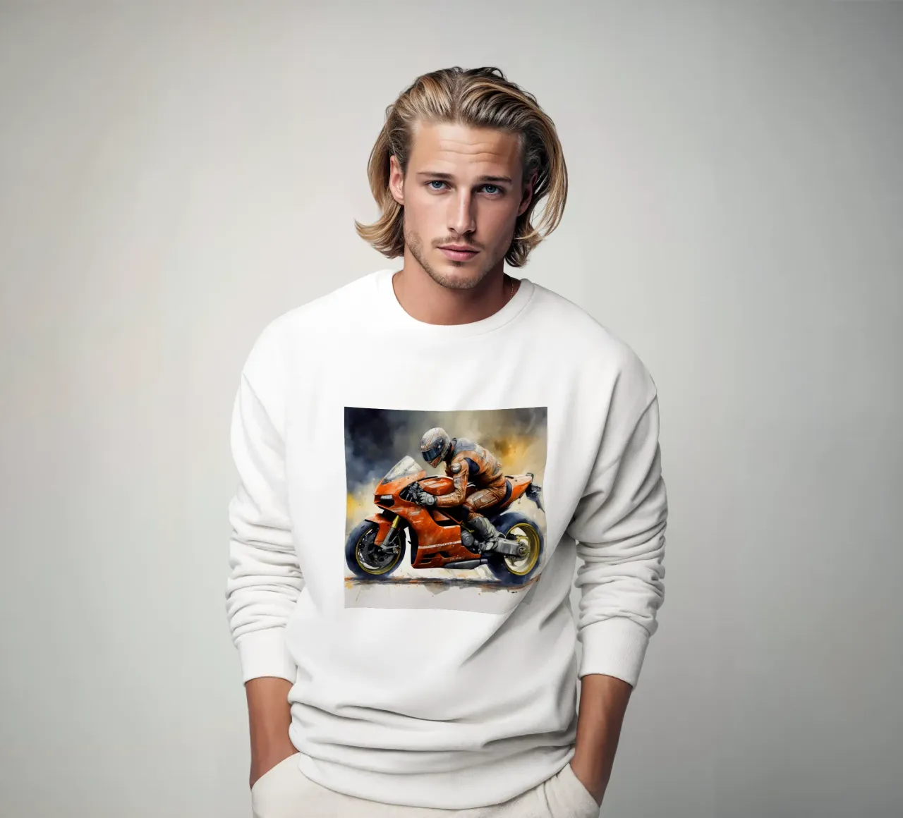 moto gp a tutta velocità felpa da ARTVI-SHOP