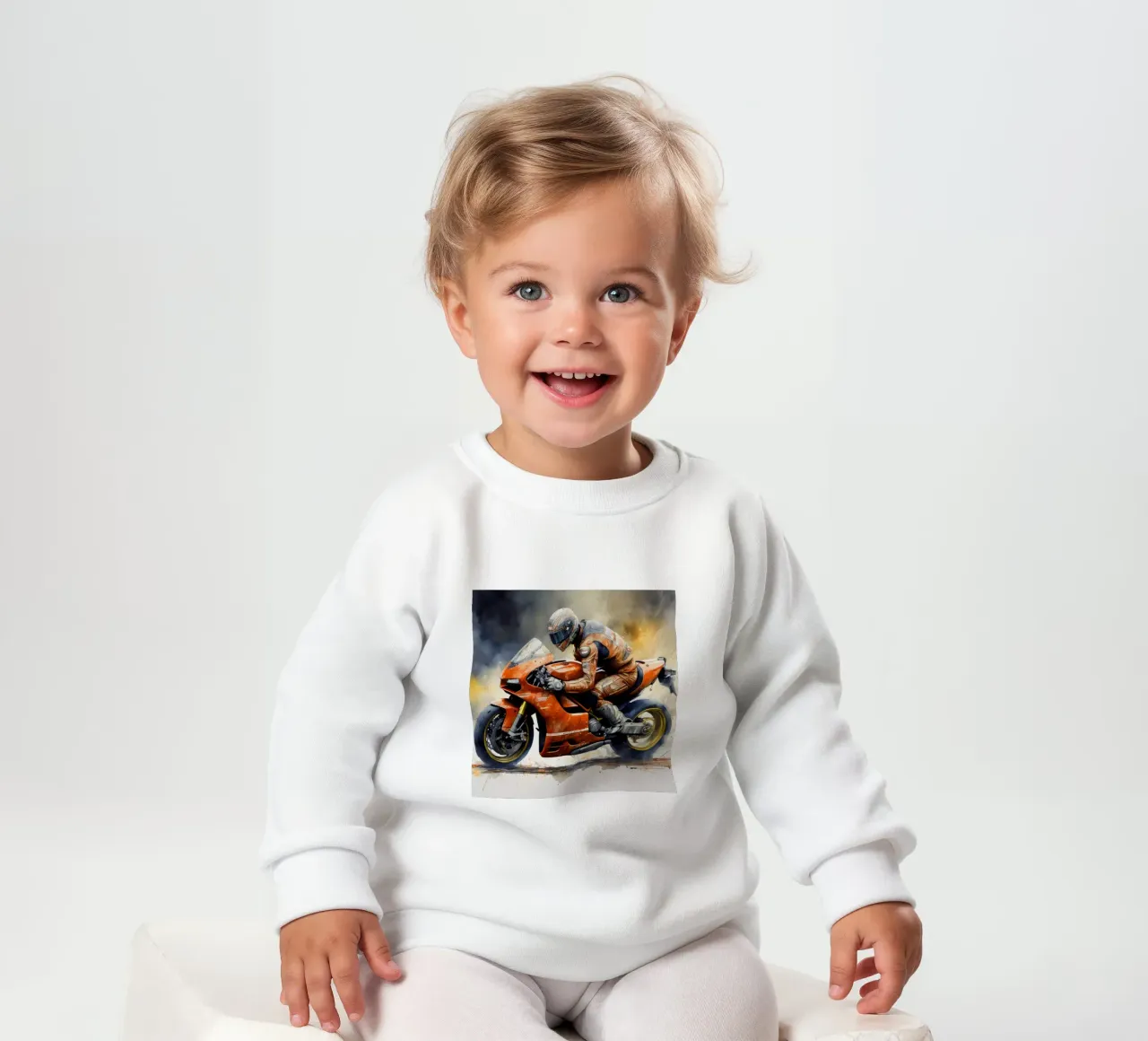 moto gp a tutta velocità felpa neonato da ARTVI-SHOP