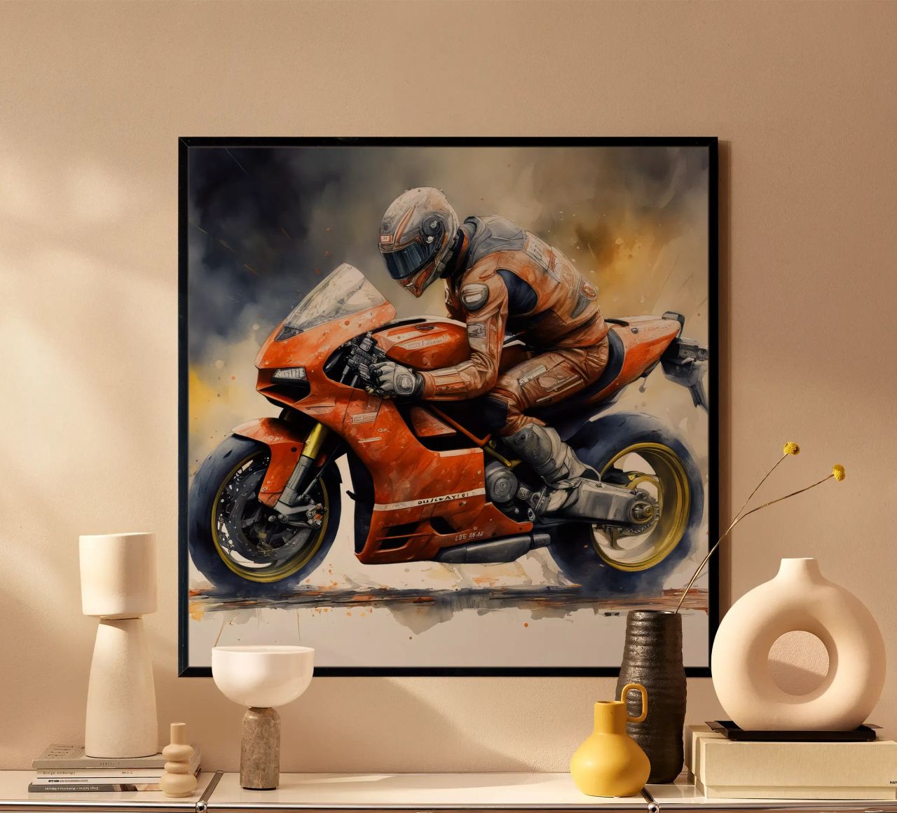 moto gp at full speed poster by ARTVI-SHOP