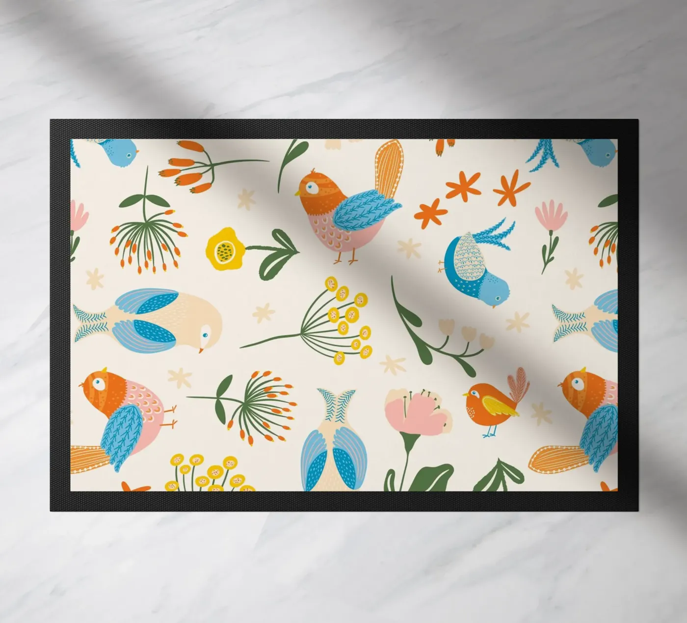Feestvogels deurmat van nicigabrieldesigns