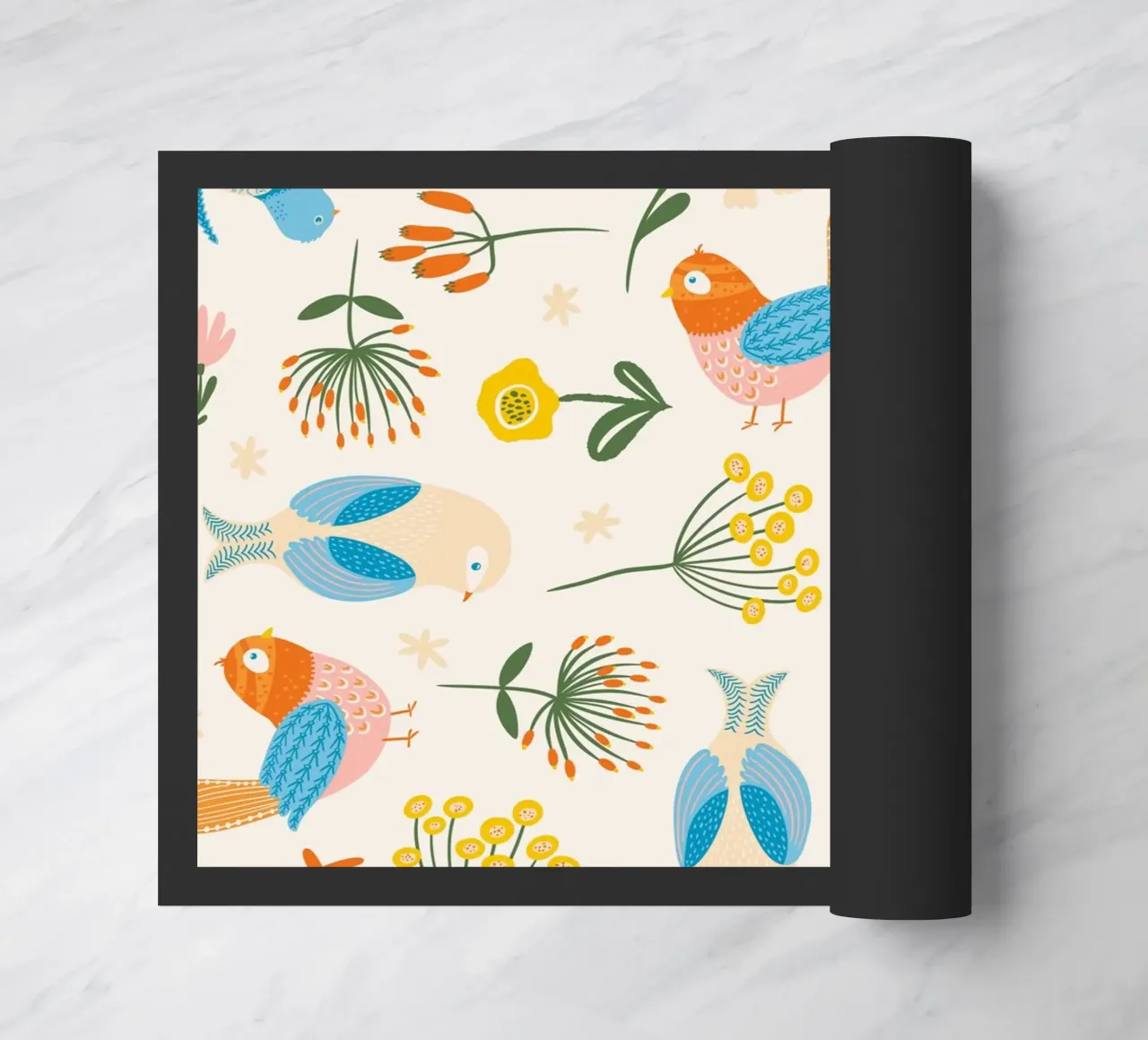 Pájaros de fiesta felpudo de nicigabrieldesigns