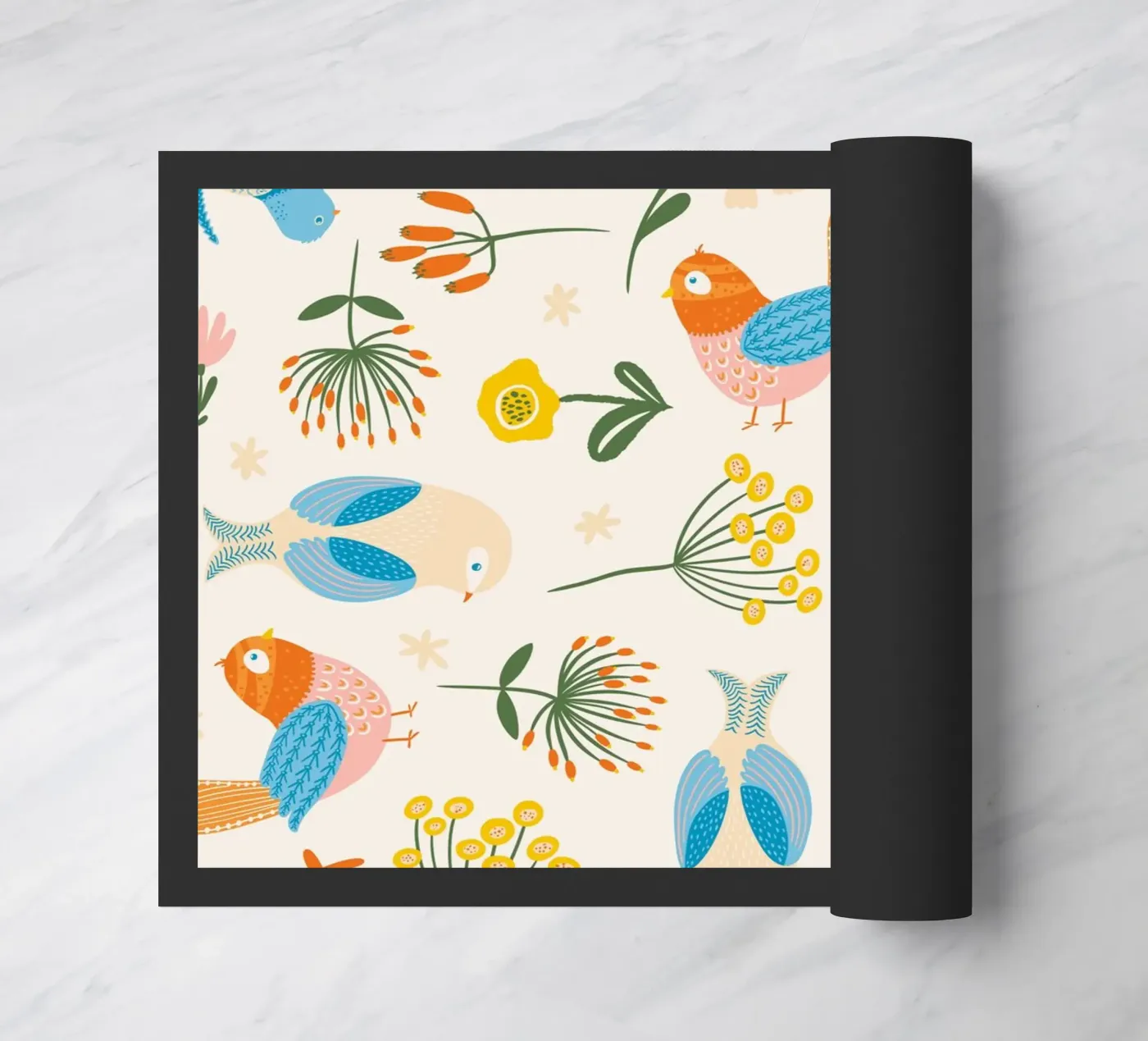 Feestvogels deurmat van nicigabrieldesigns