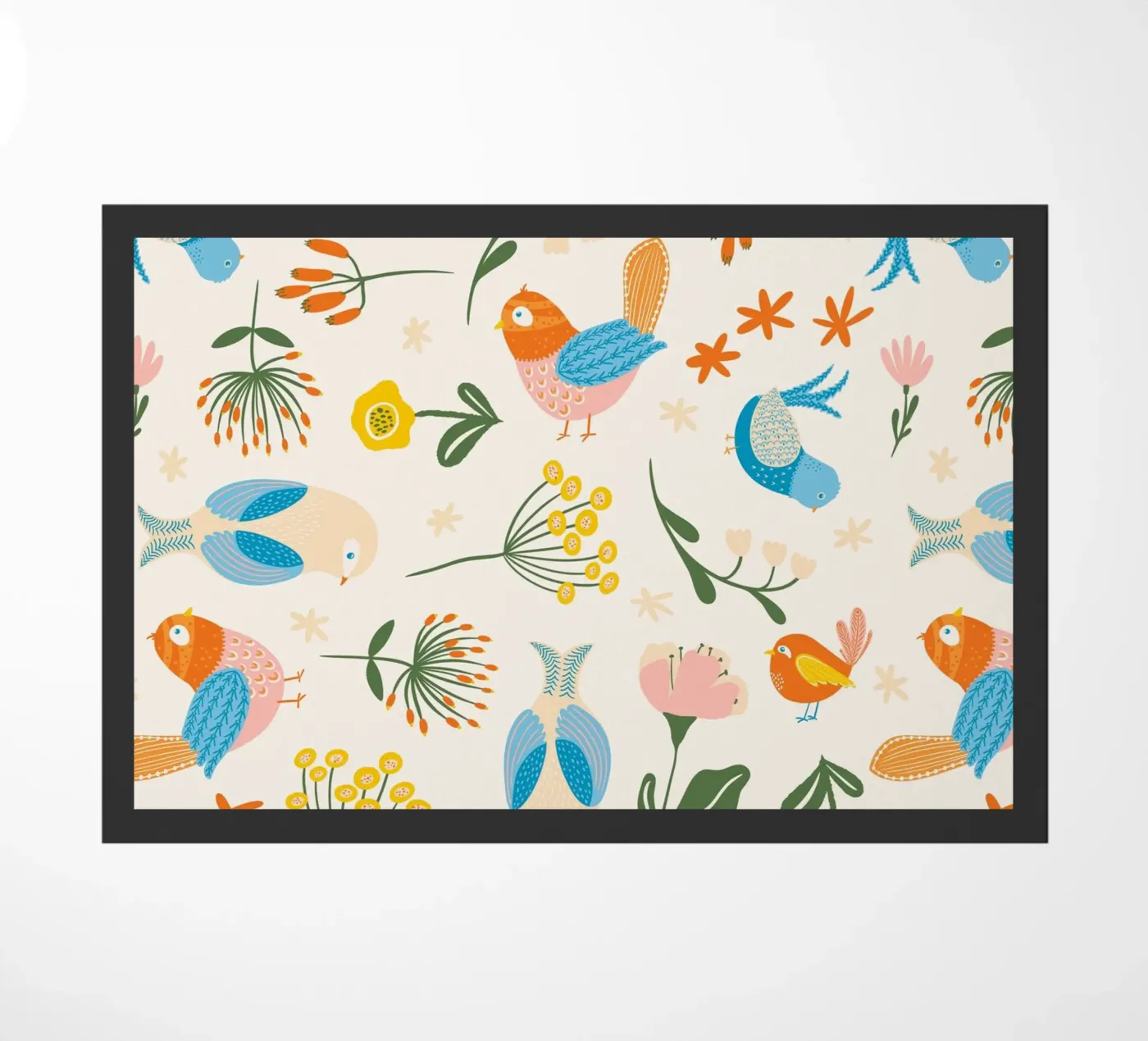 Feestvogels deurmat van nicigabrieldesigns