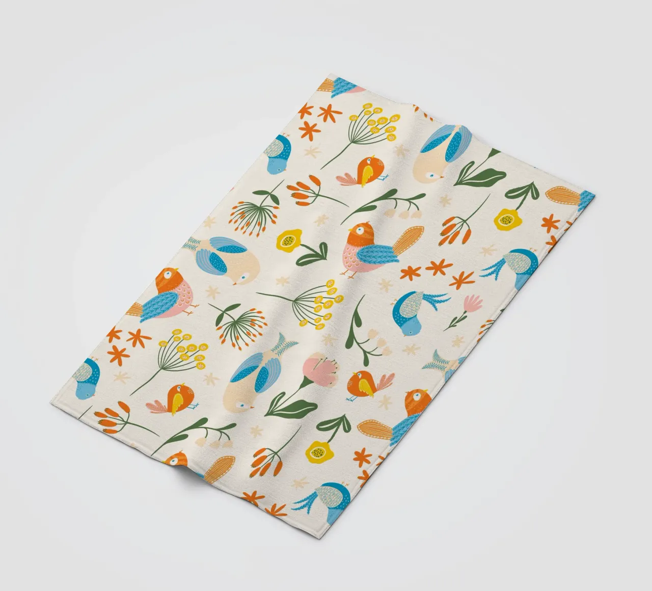 Feestvogels fleecedeken van nicigabrieldesigns