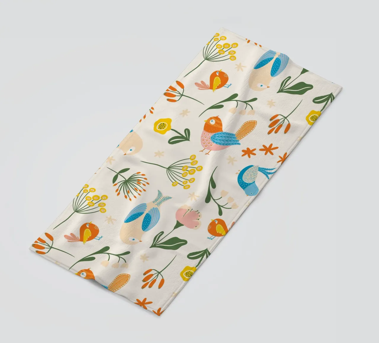 Party Birds beach towel by nicigabrieldesigns