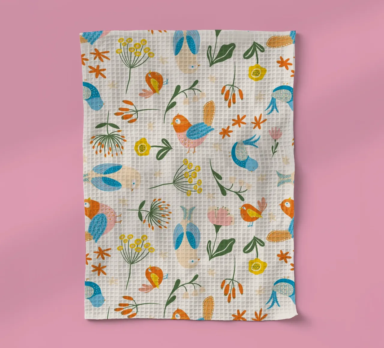 Party Birds tea towel by nicigabrieldesigns