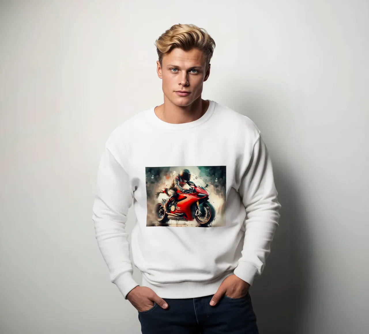 moto gp a tutta velocità felpa da 🎁 NOBELART