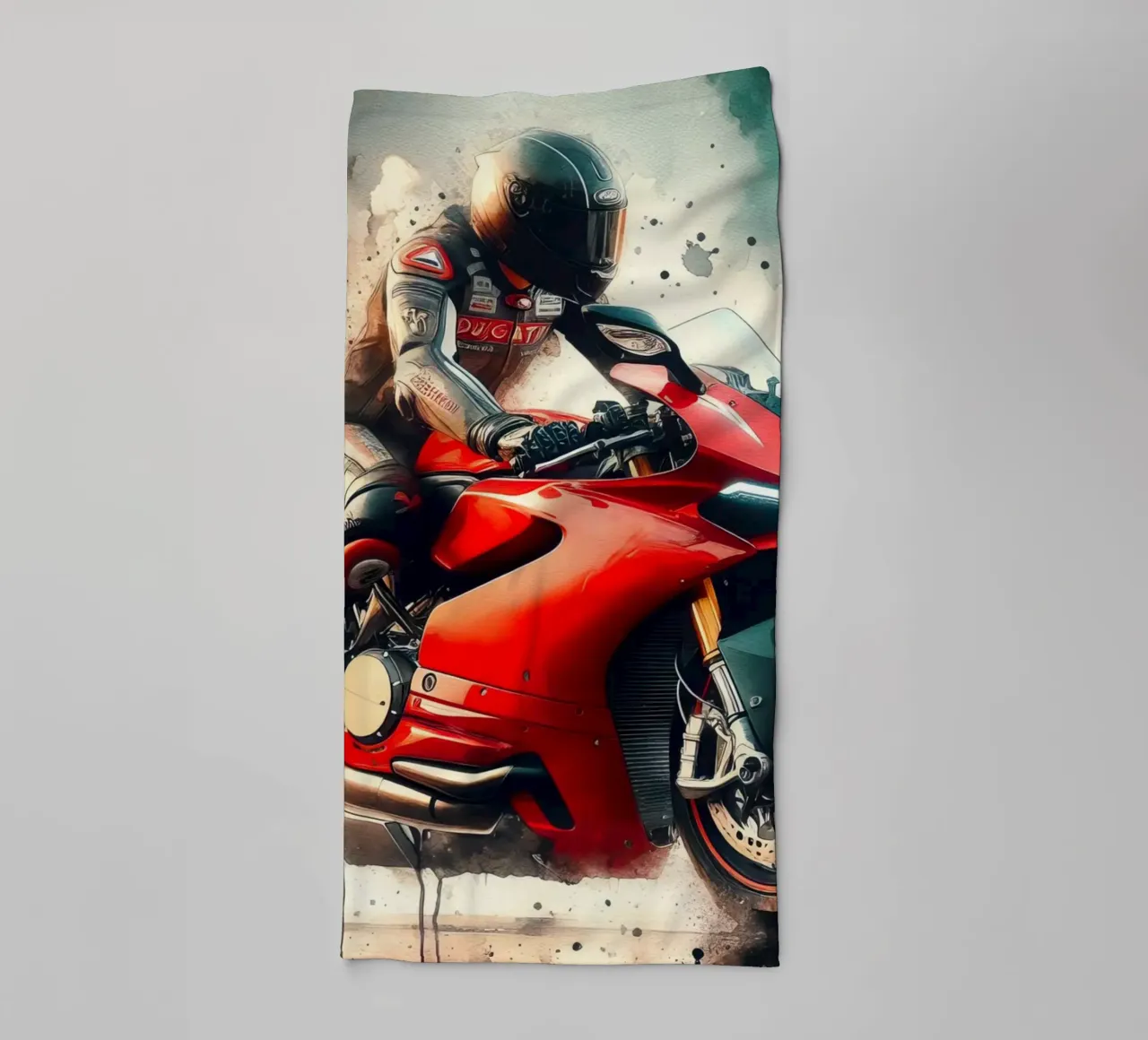 moto gp a tutta velocità asciugamano da bagno da ARTVI-SHOP