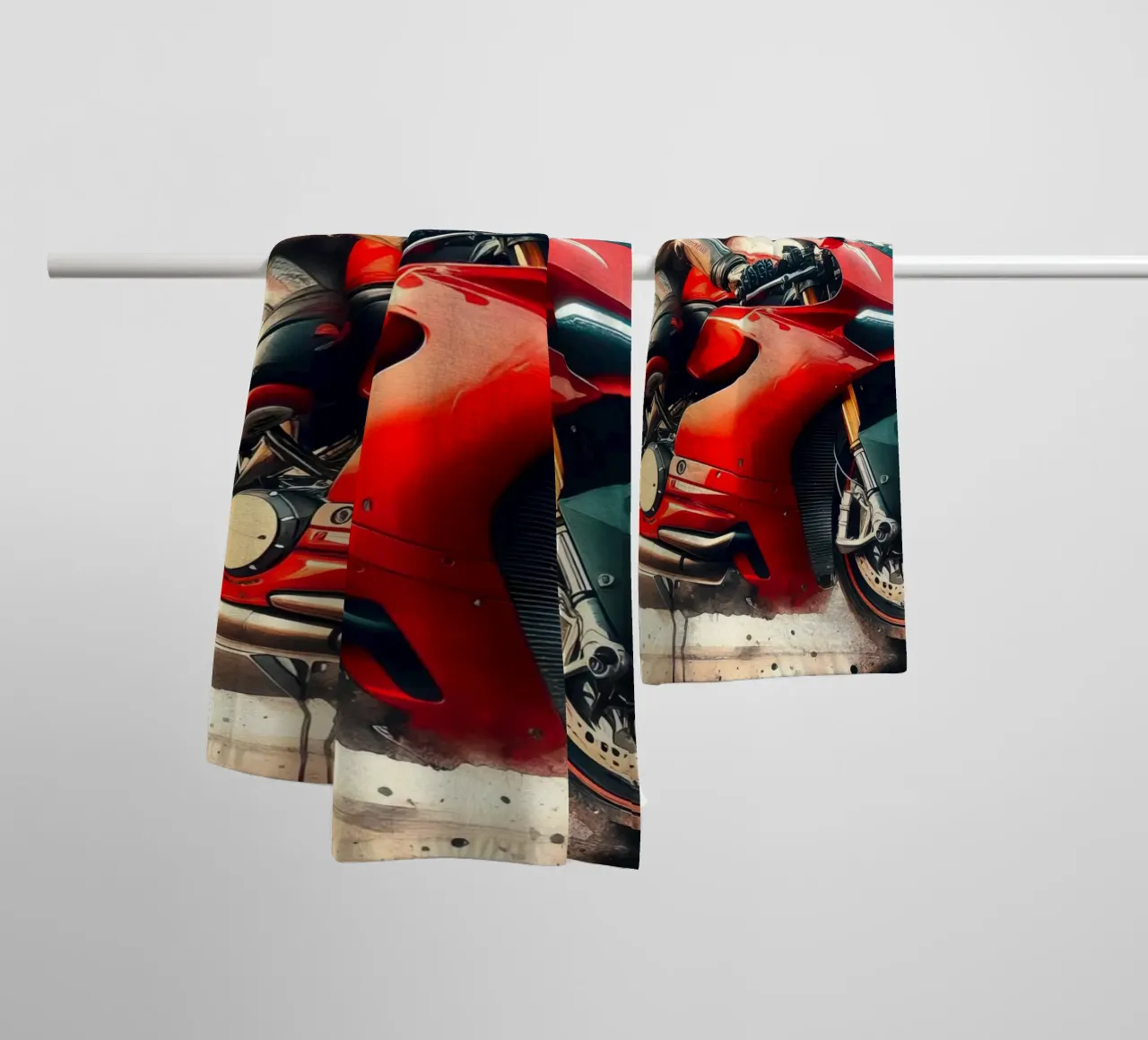 moto gp a tutta velocità asciugamano da bagno da ARTVI-SHOP